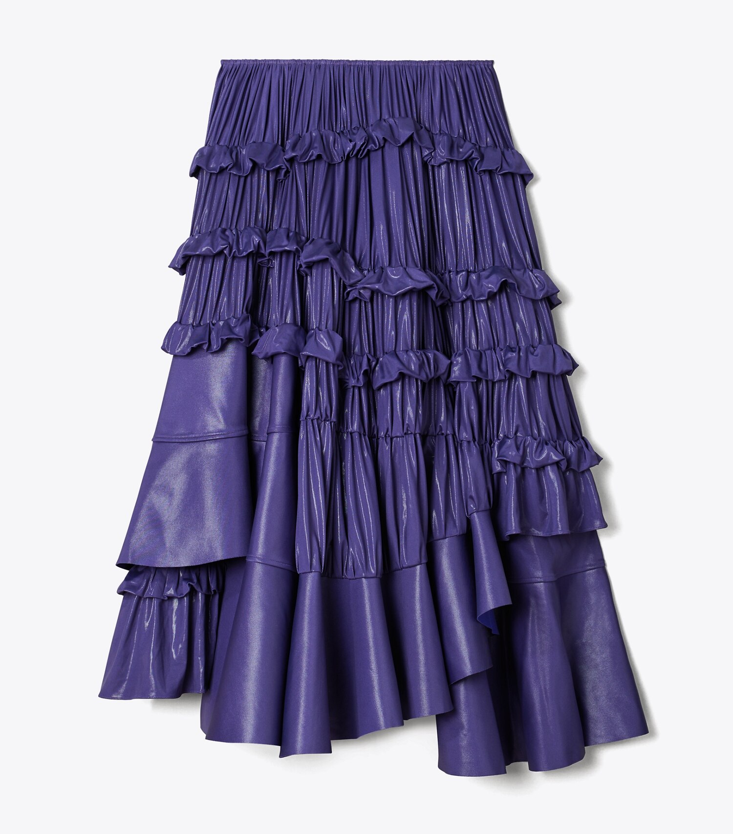 Liquid Jersey Ruffle Skirt