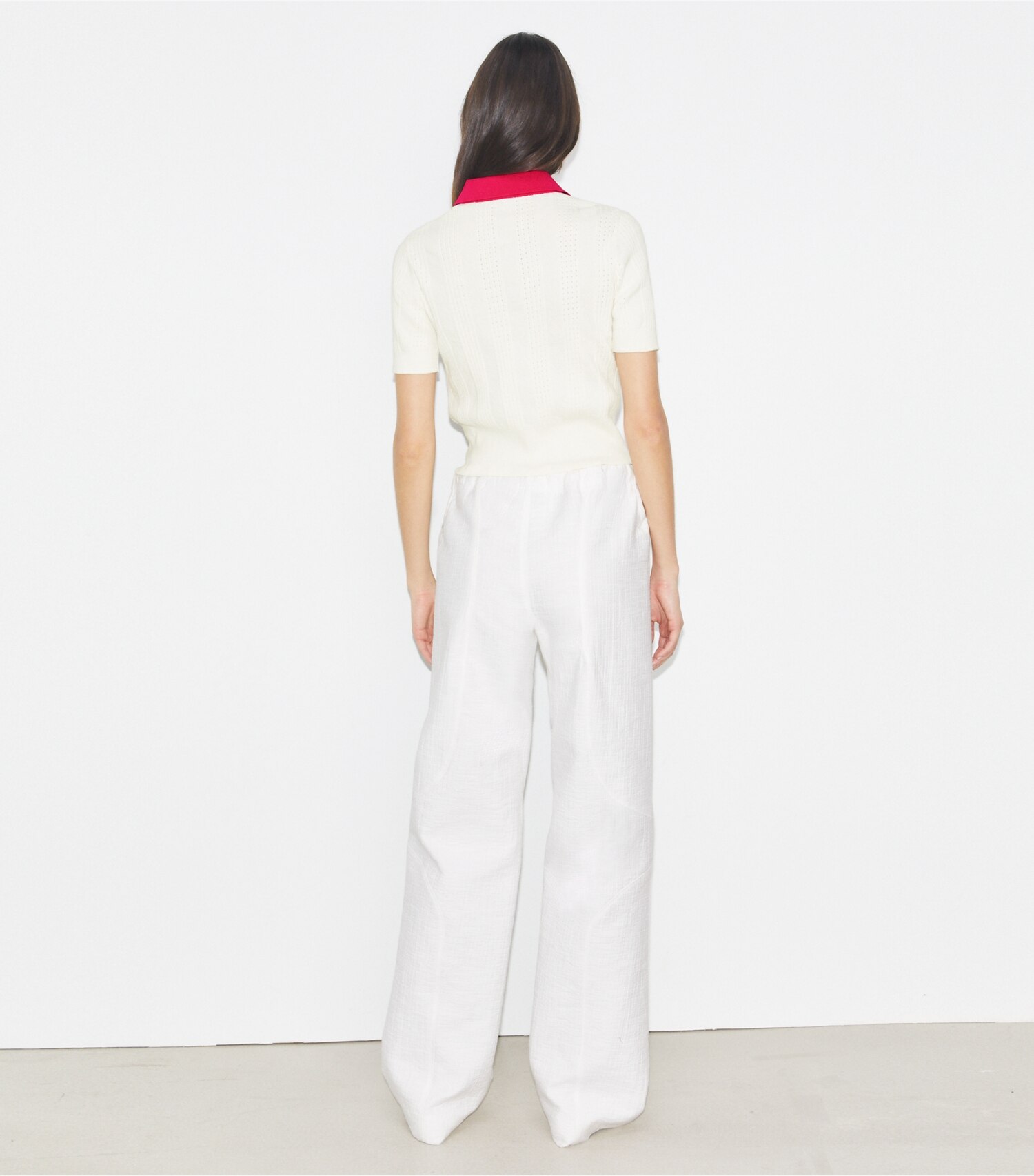 Cotton Pointelle Polo