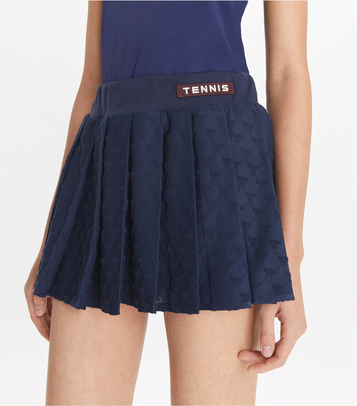 Terry Jacquard Mini Tennis Skirt