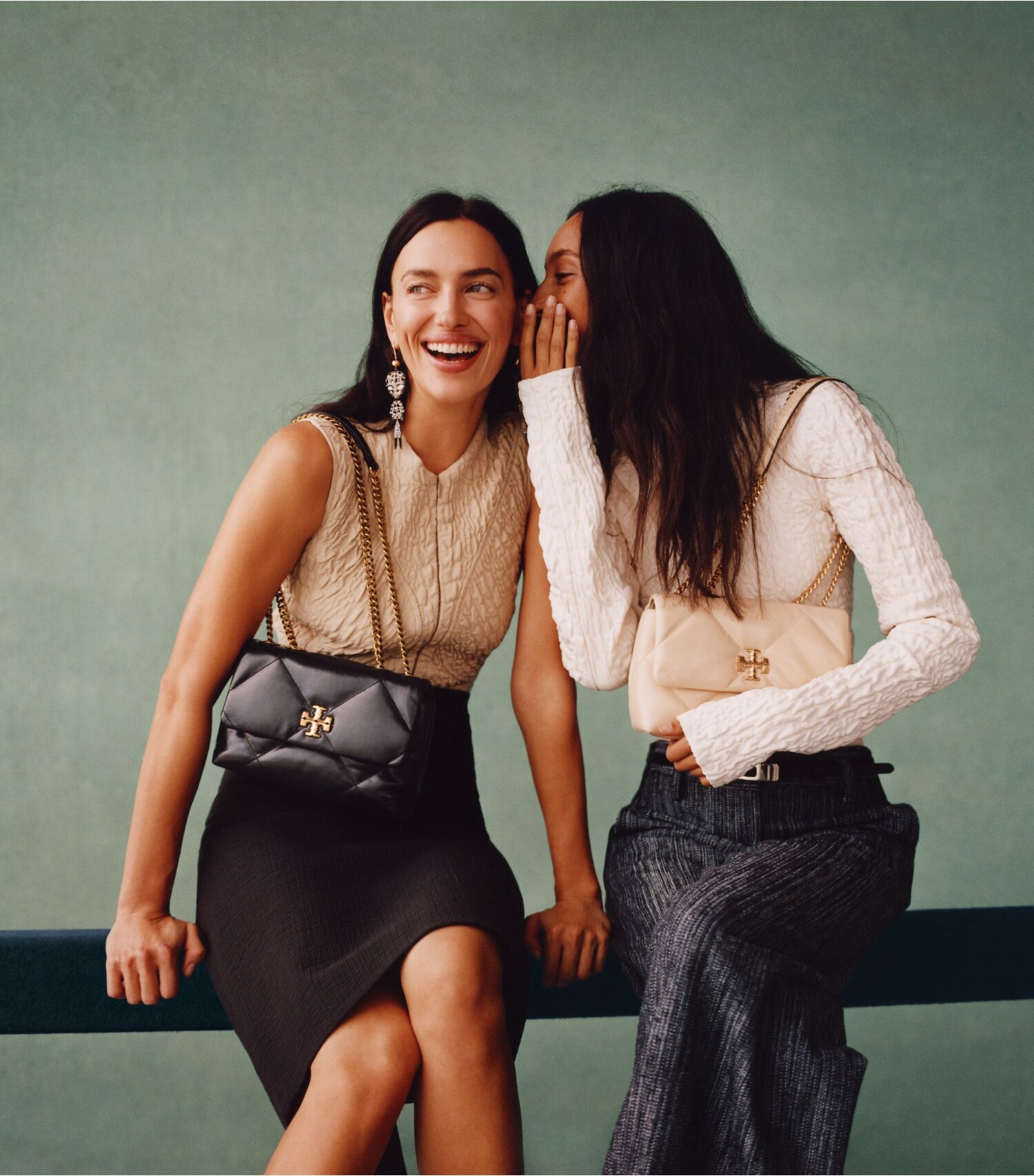 Cotton and Silk Wide-Leg Pants