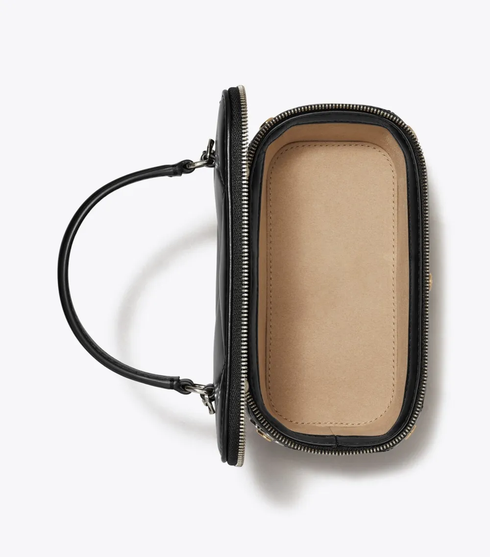 Kira Diamond Quilt Clover Vanity Case