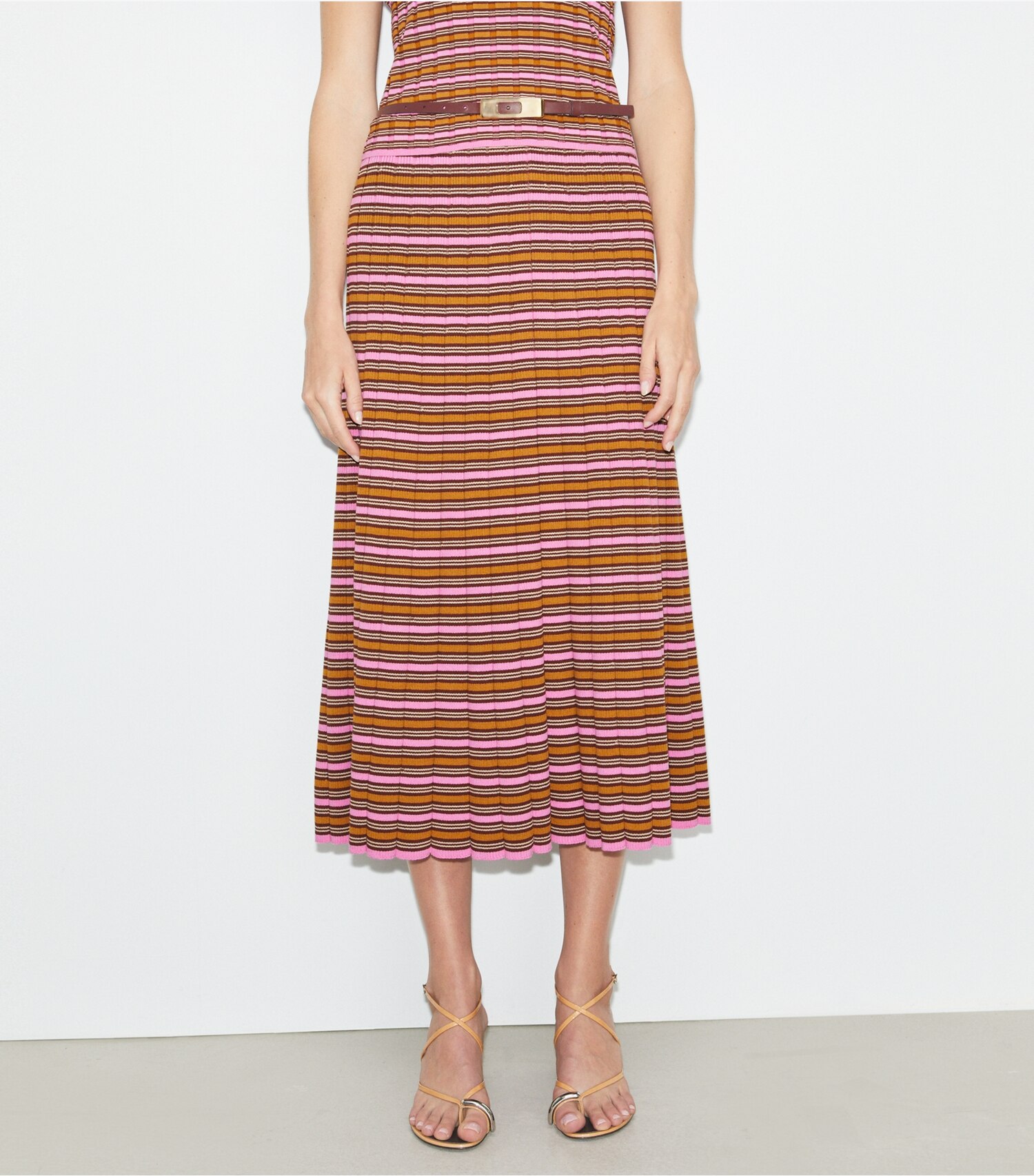 Striped Cotton Skirt