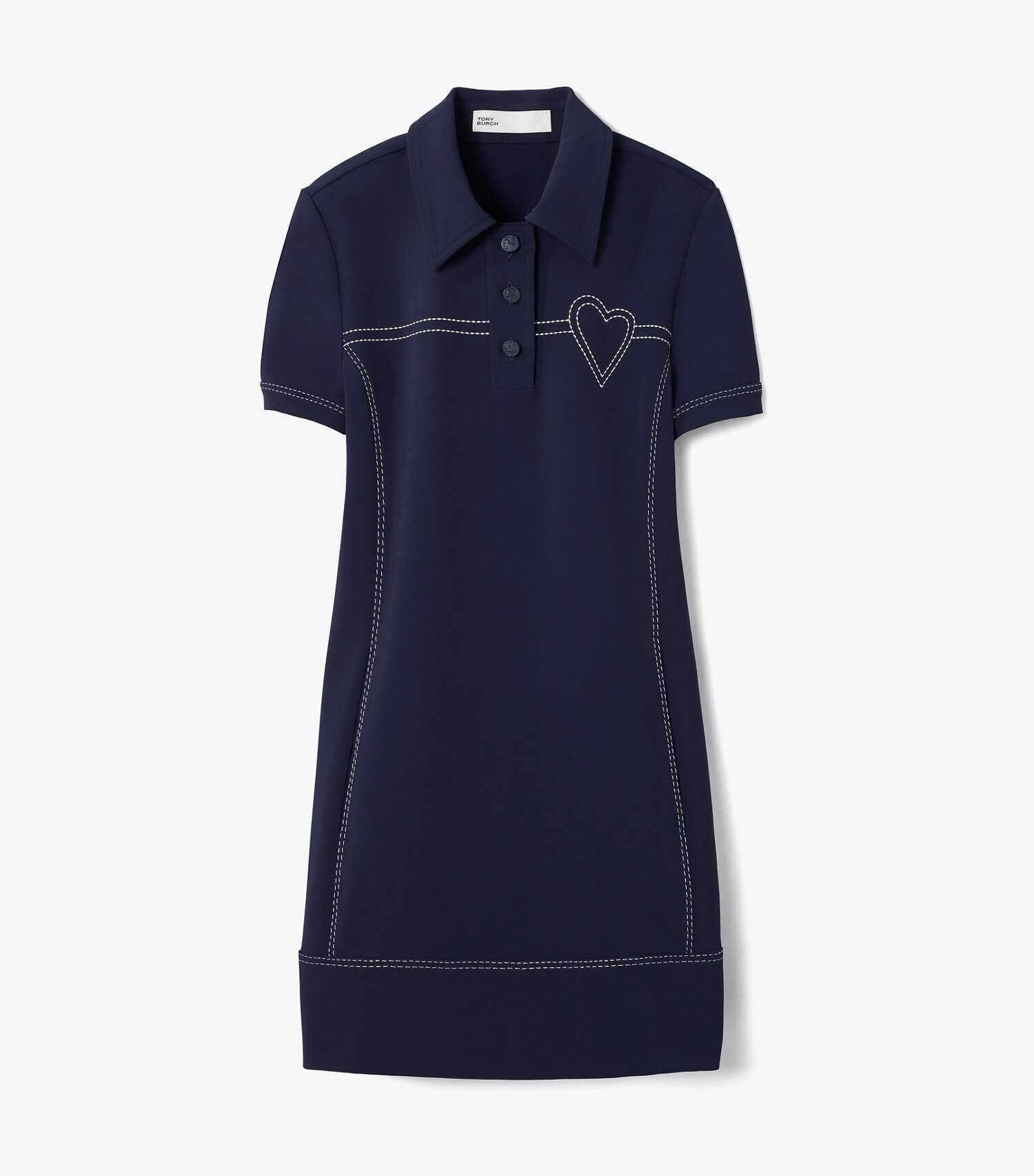 Pickstitch Stretch Polo Dress