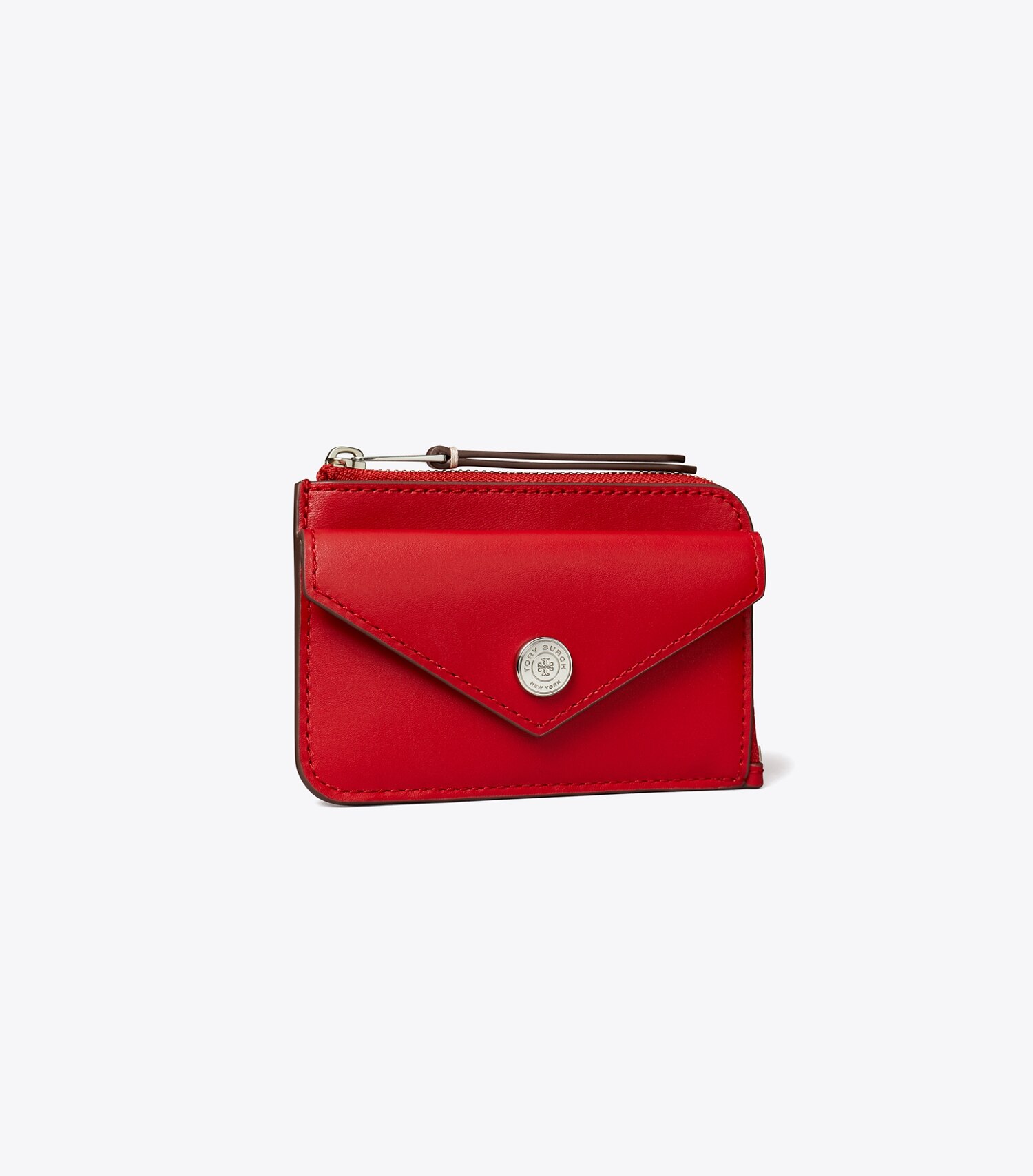 Leather Envelope Zip Card Case