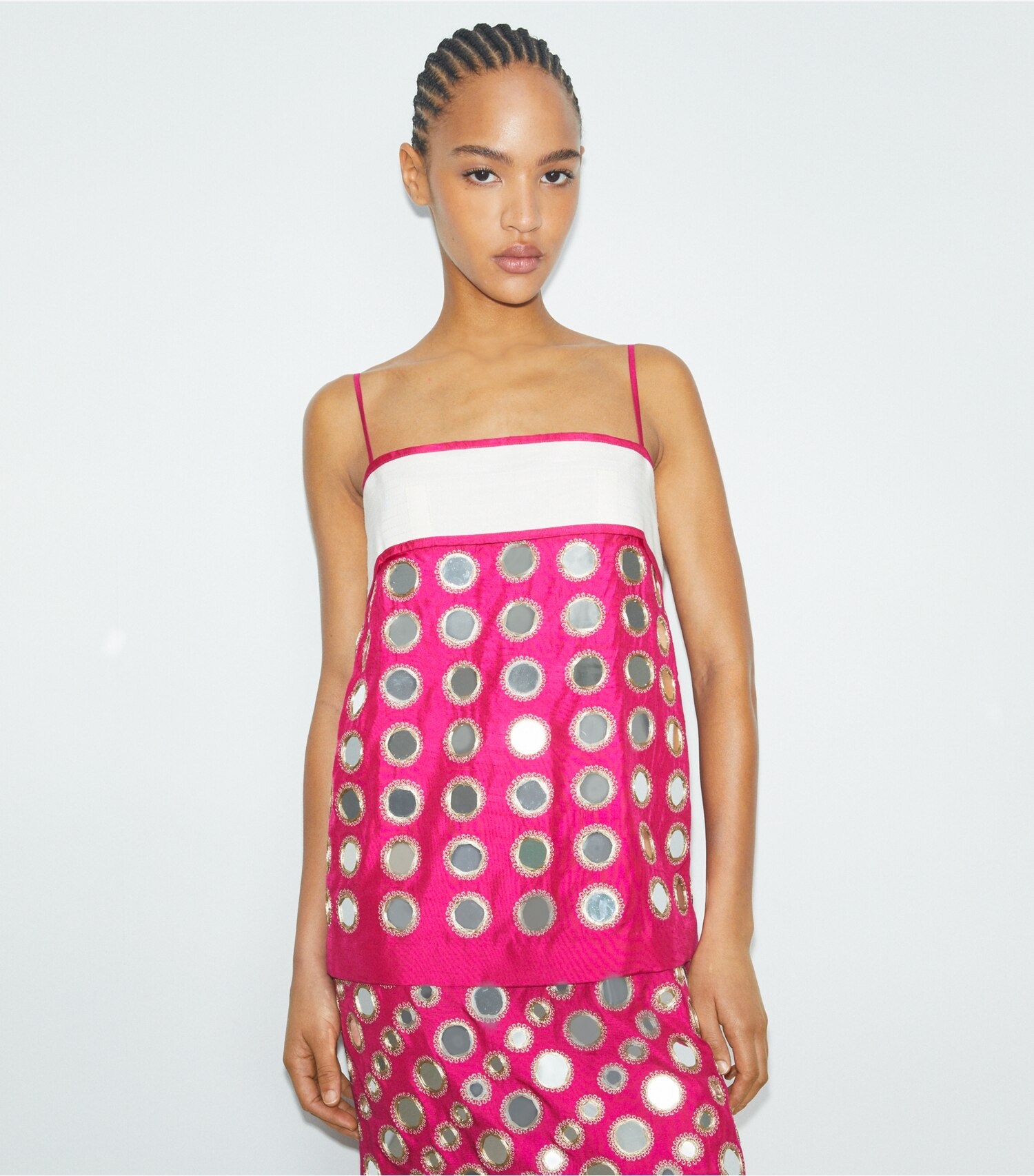 Layered Hand-Done Mirrorwork Dress