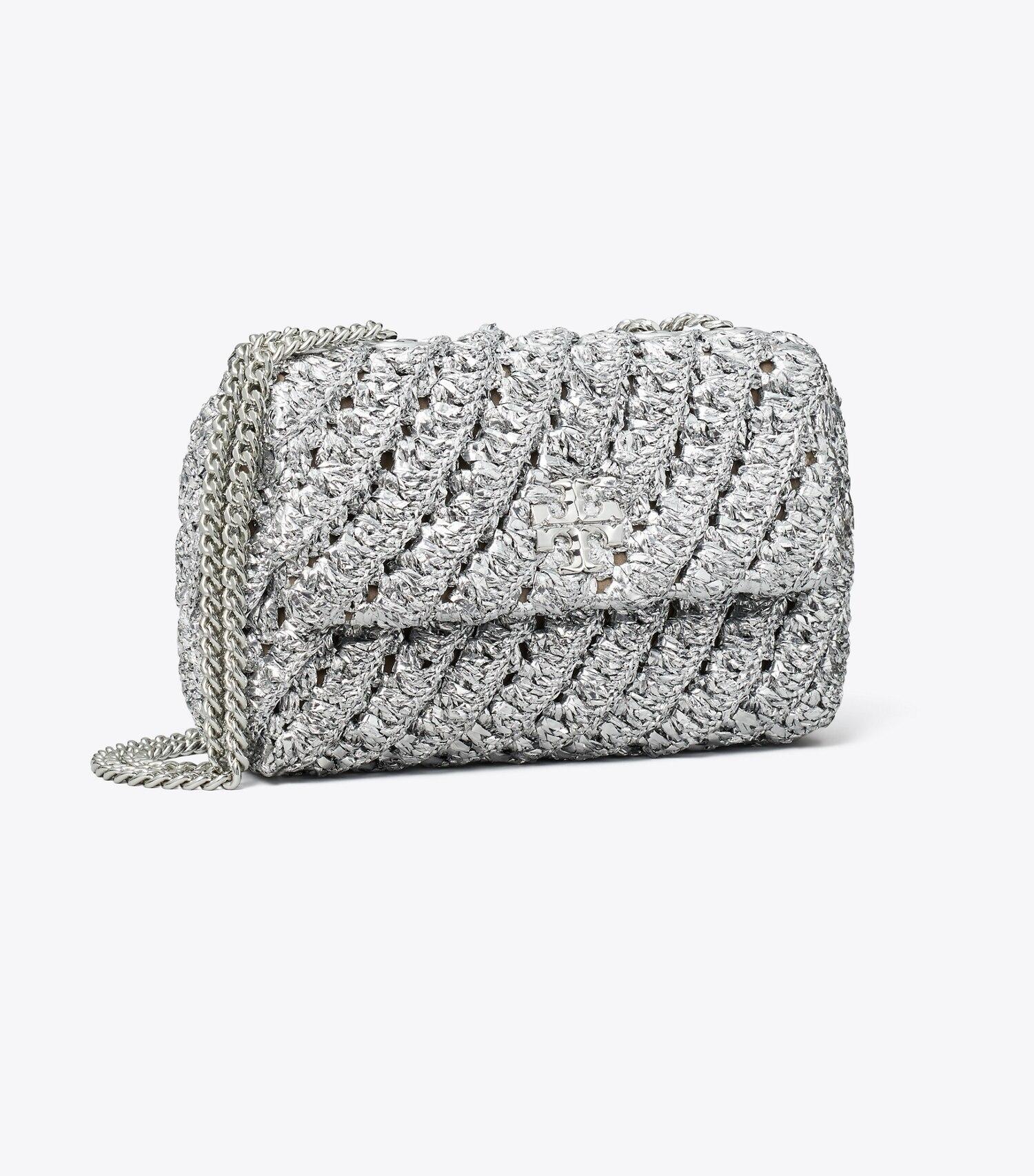 Small Kira Woven Shoulder Bag