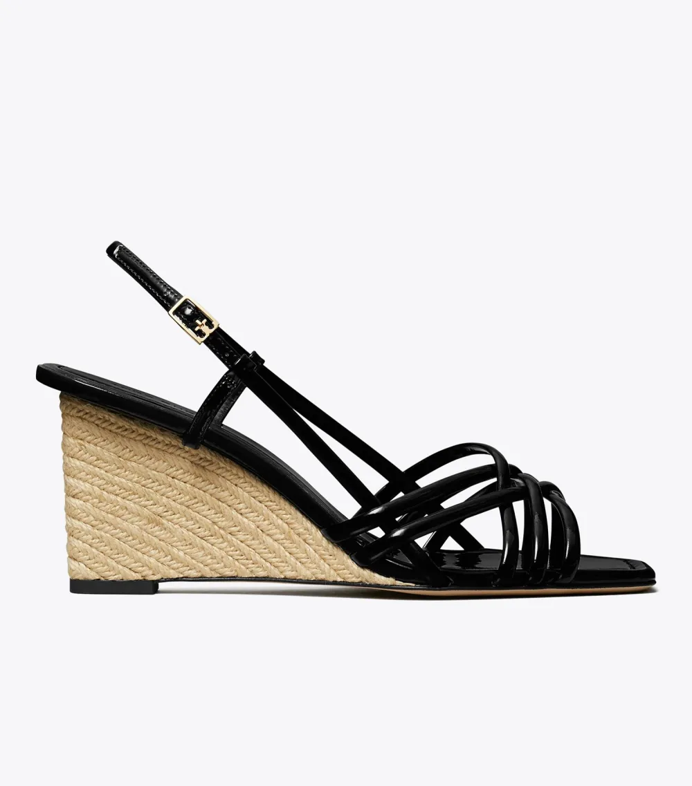 Multi-Strap Espadrille Wedge