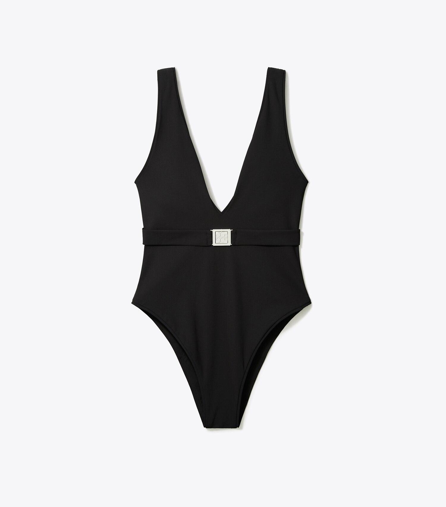 Belted Logo Swimsuit