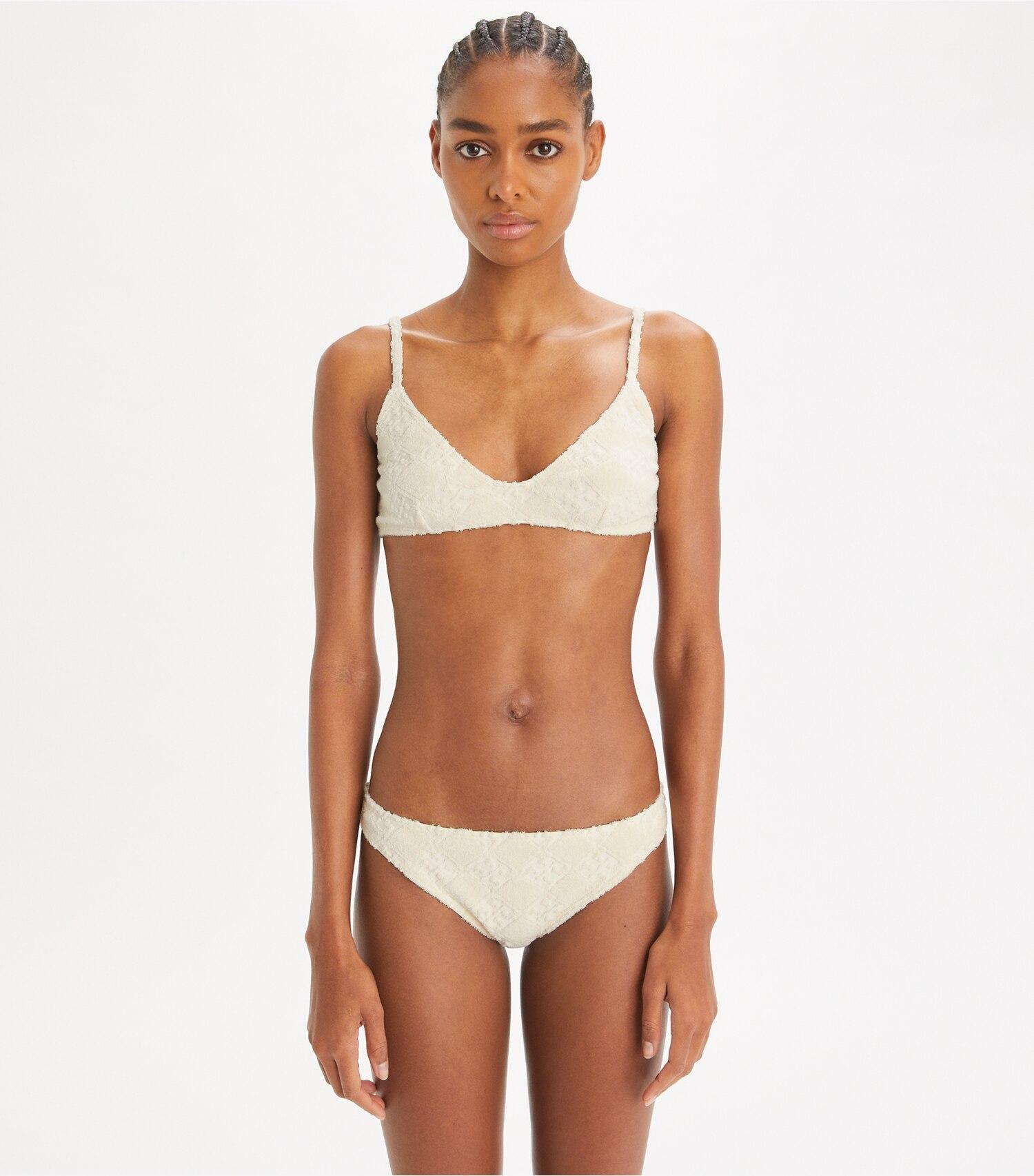 Terry Logo Bikini Top