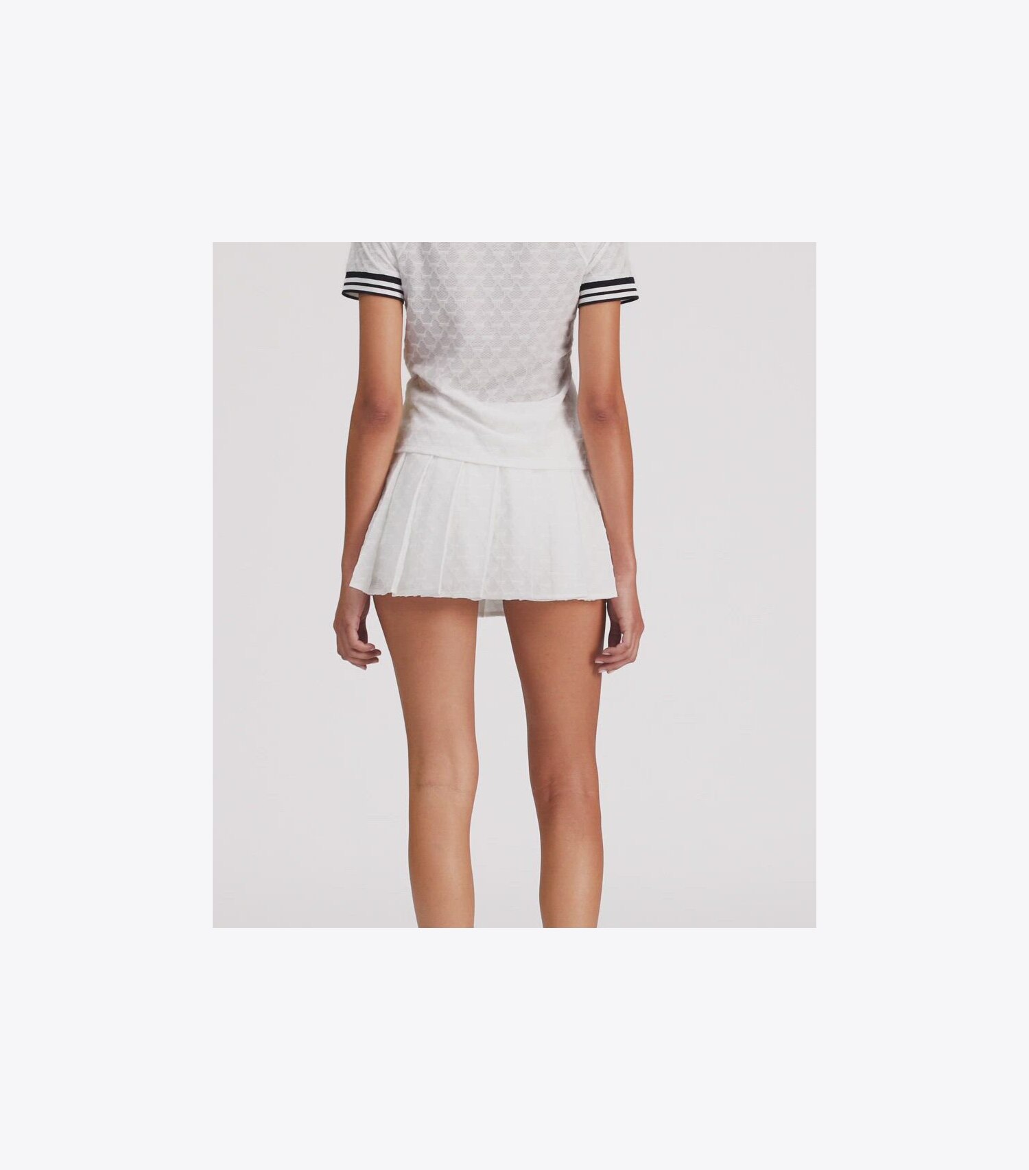 Terry Jacquard Mini Tennis Skirt