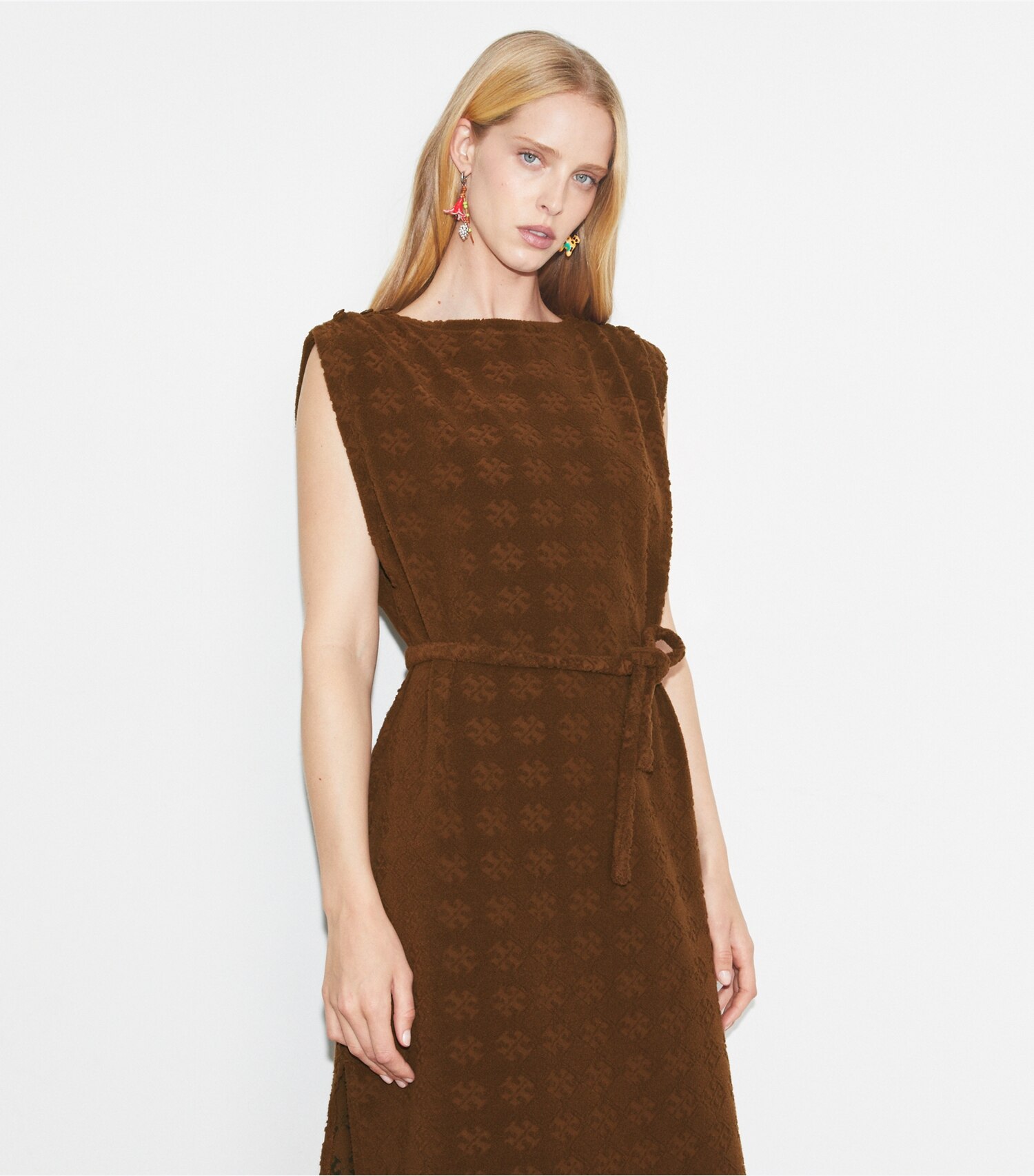 Terry Jacquard Maxi Dress