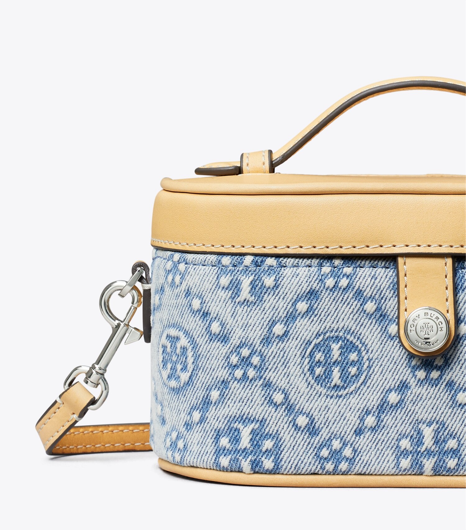 T Monogram Denim Vanity Case