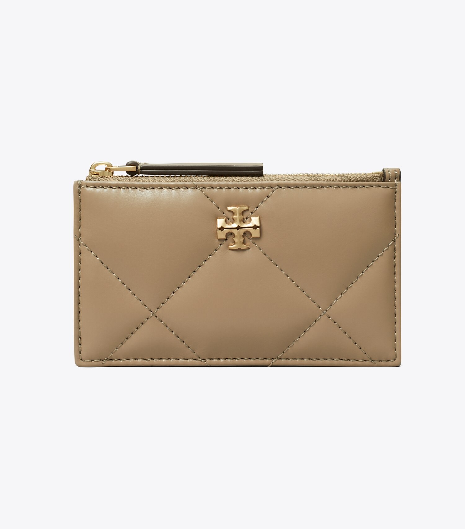 Kira Diamond Quilt Zip Card Case