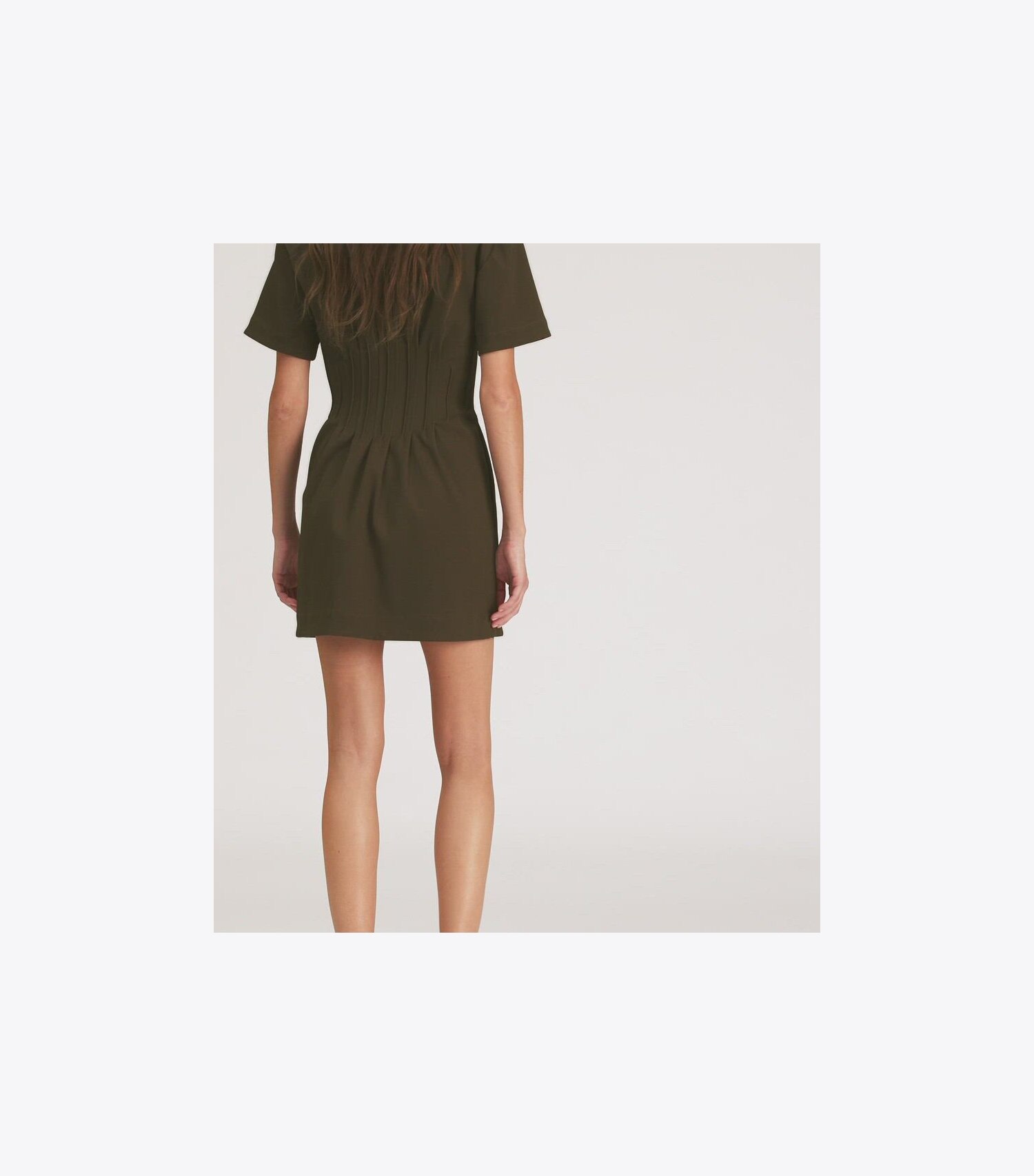 Zip-Front Viscose Dress