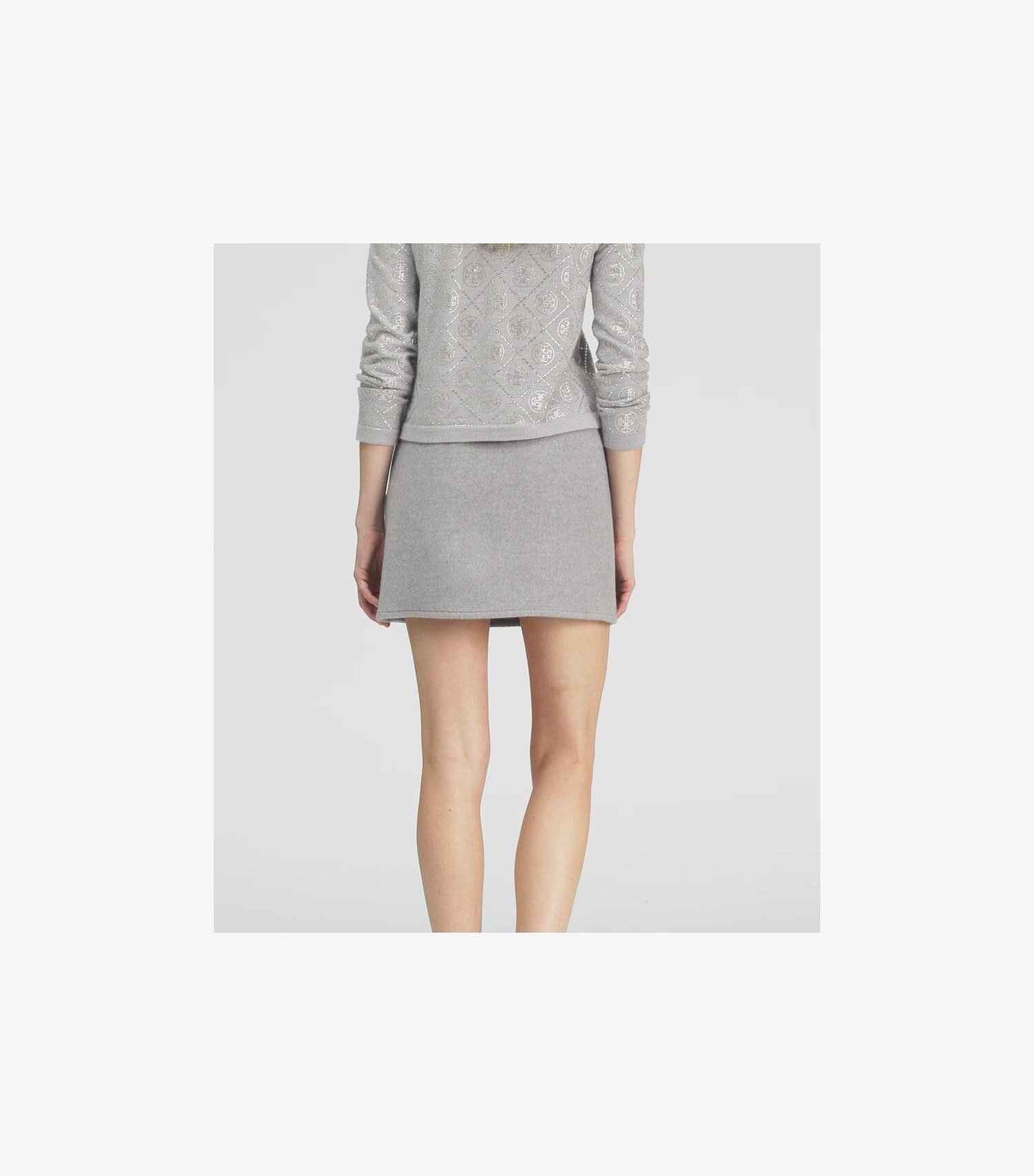 T Monogram Embellished Kendra Cardigan