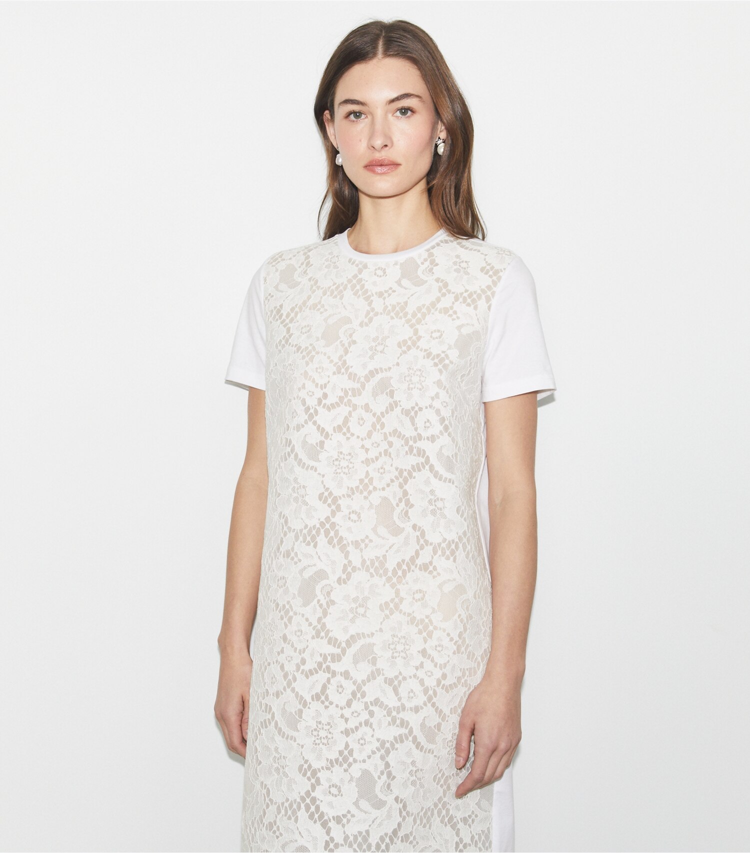 Corded Lace T-Shirt Dress