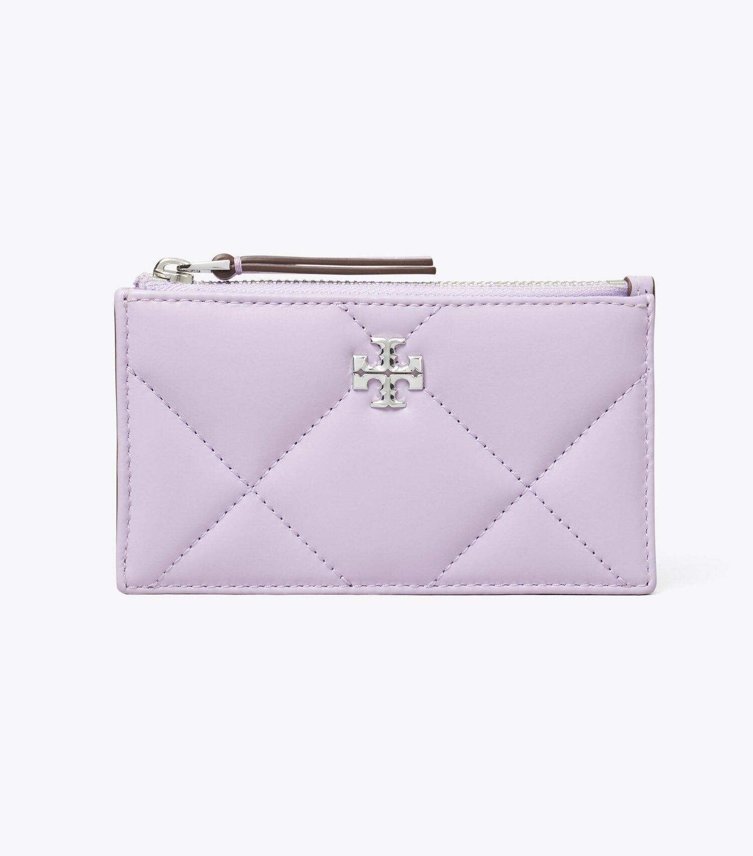 Kira Diamond Quilt Zip Card Case