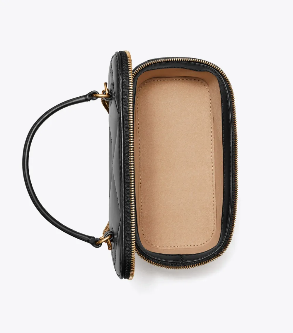 Kira Diamond Quilt Vanity Case