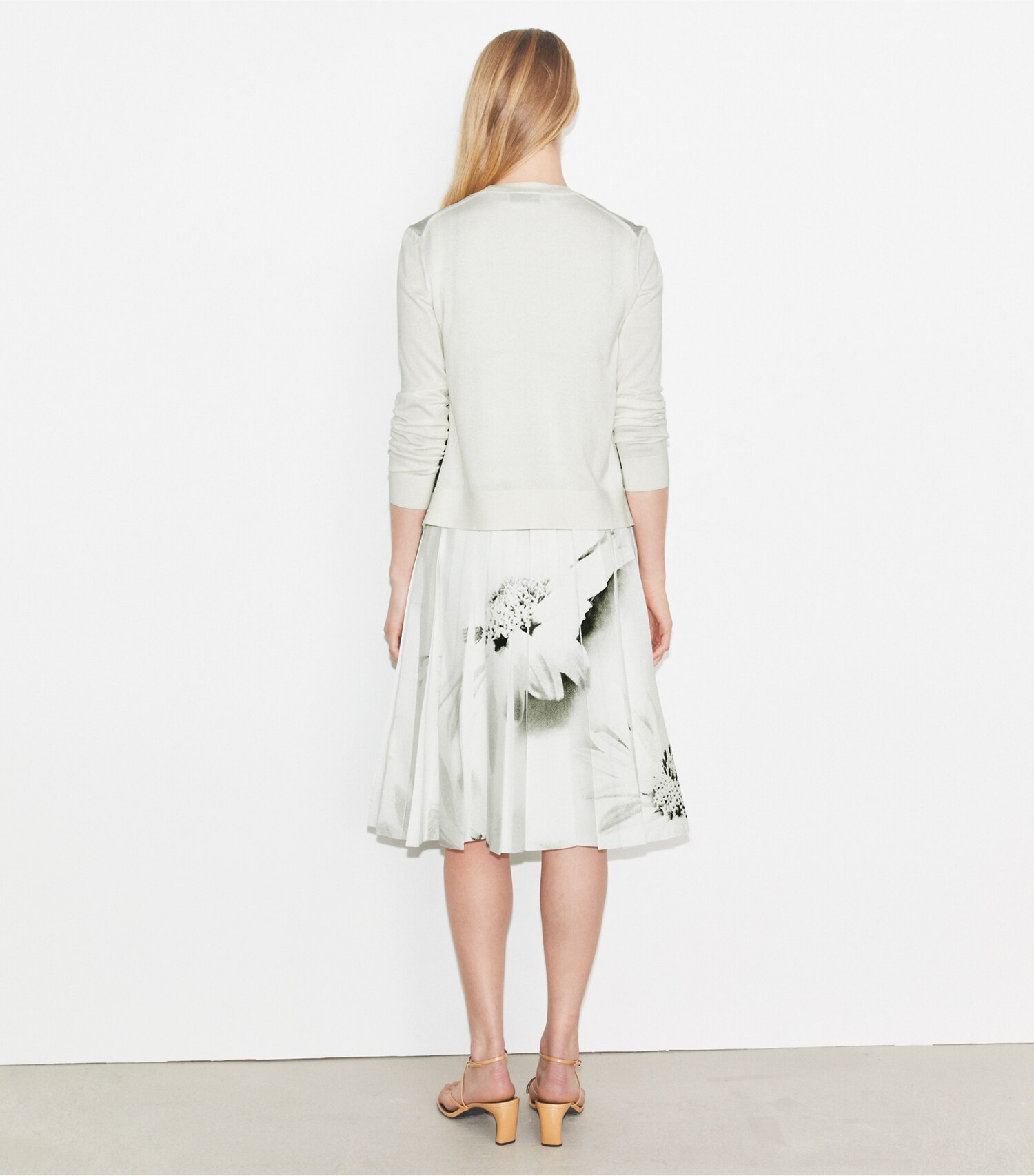 Silk-Front Cotton Cardigan