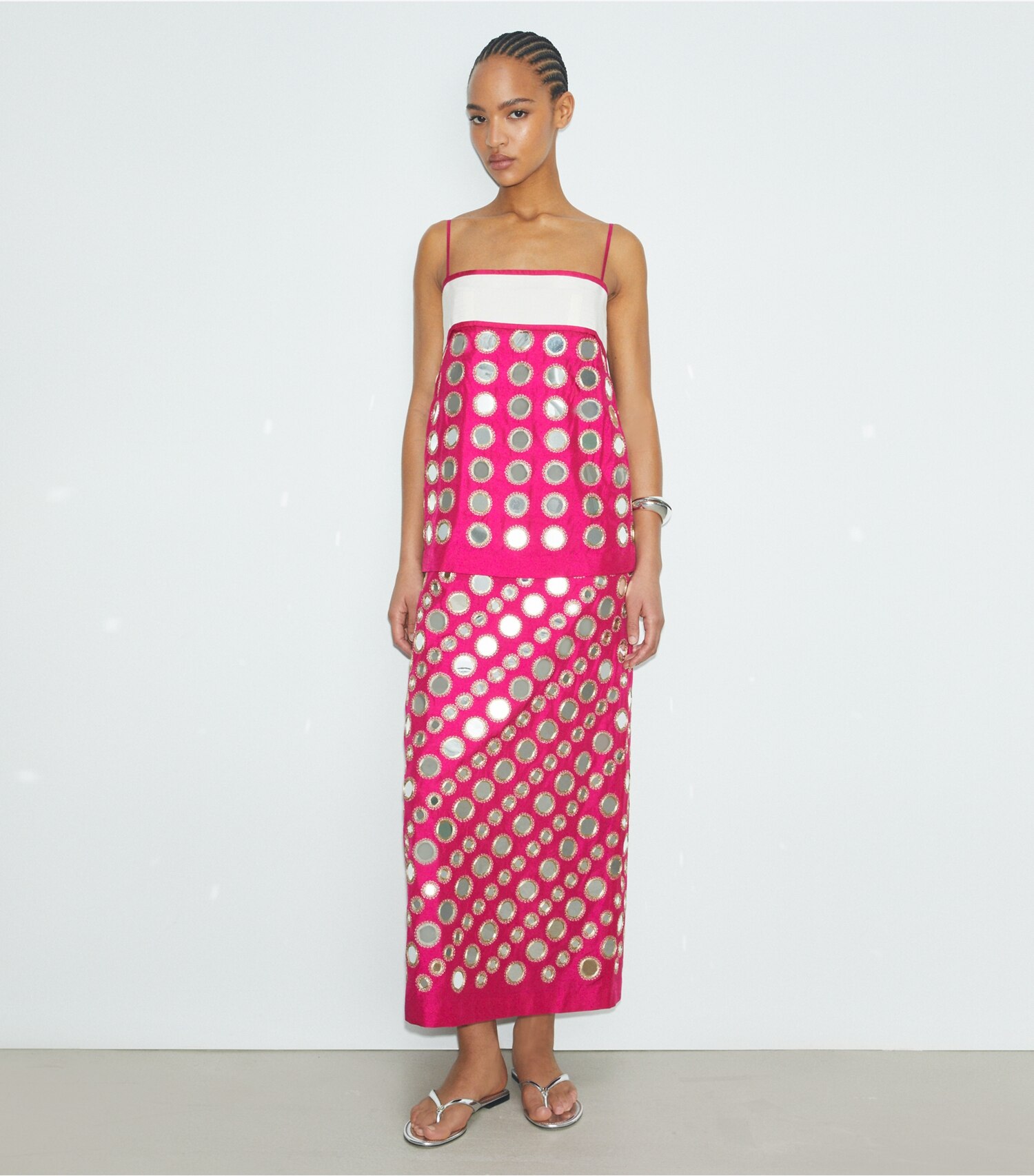 Layered Hand-Done Mirrorwork Dress