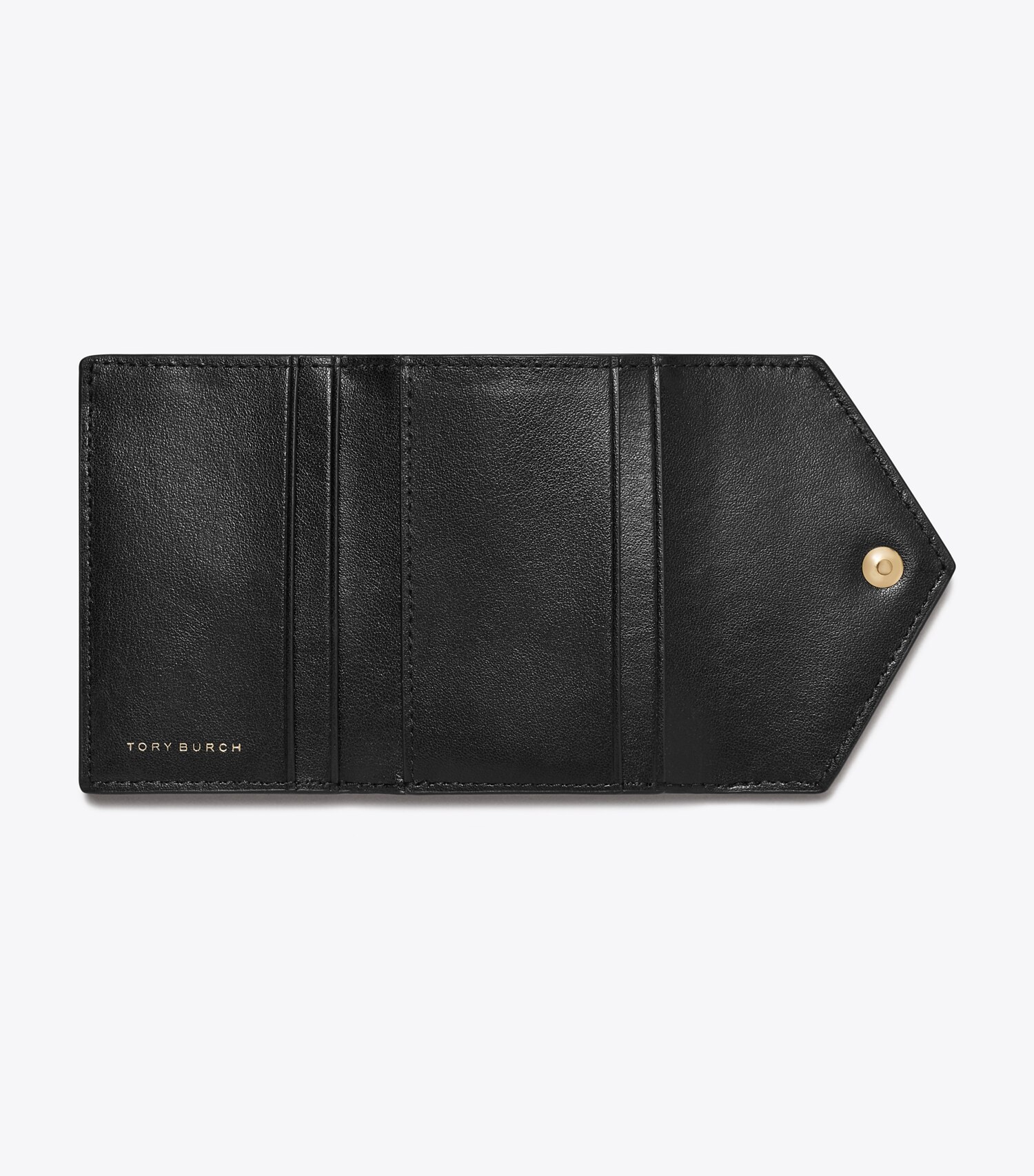 T Monogram Leather Small Envelope Wallet