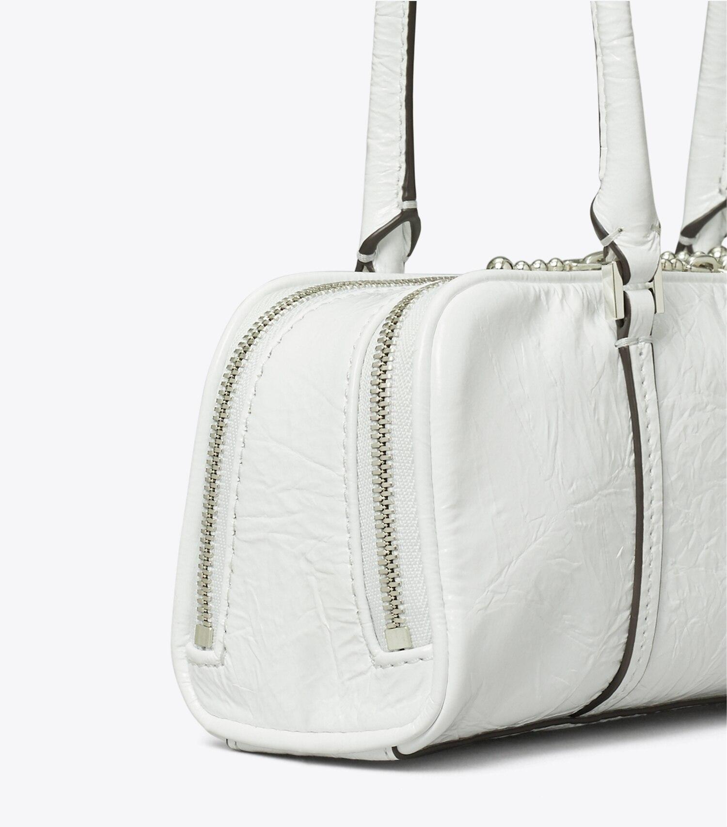 Mini Crinkle Leather Marshmallow Satchel