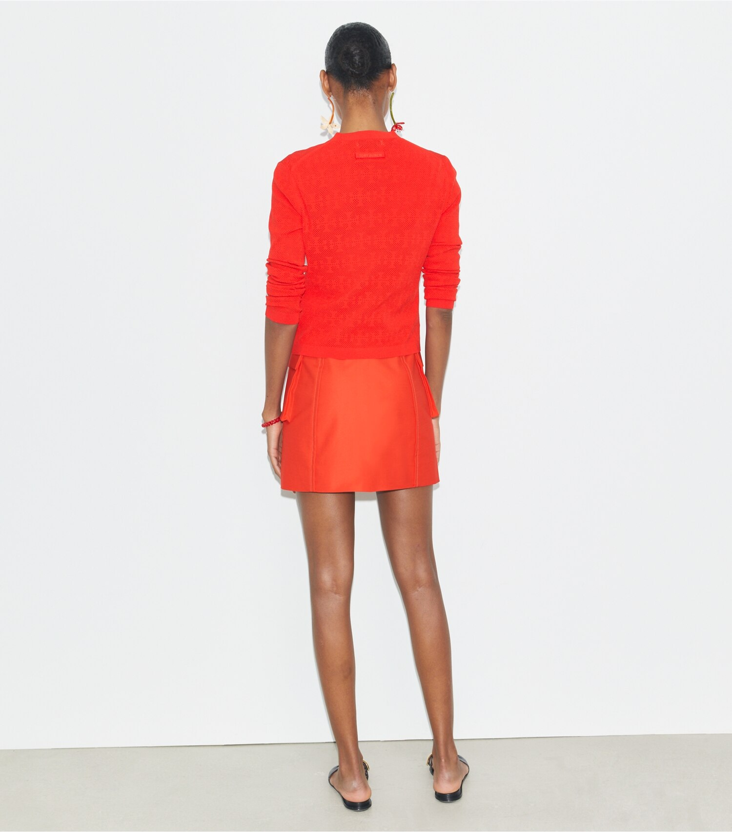 T Monogram Jacquard Cardigan