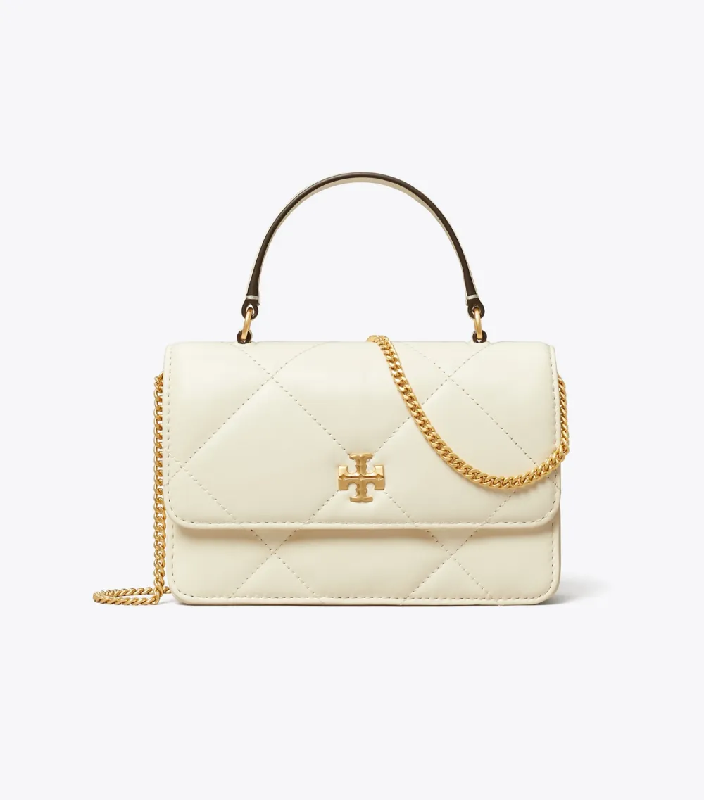 Mini Kira Diamond Quilt Top-Handle Crossbody