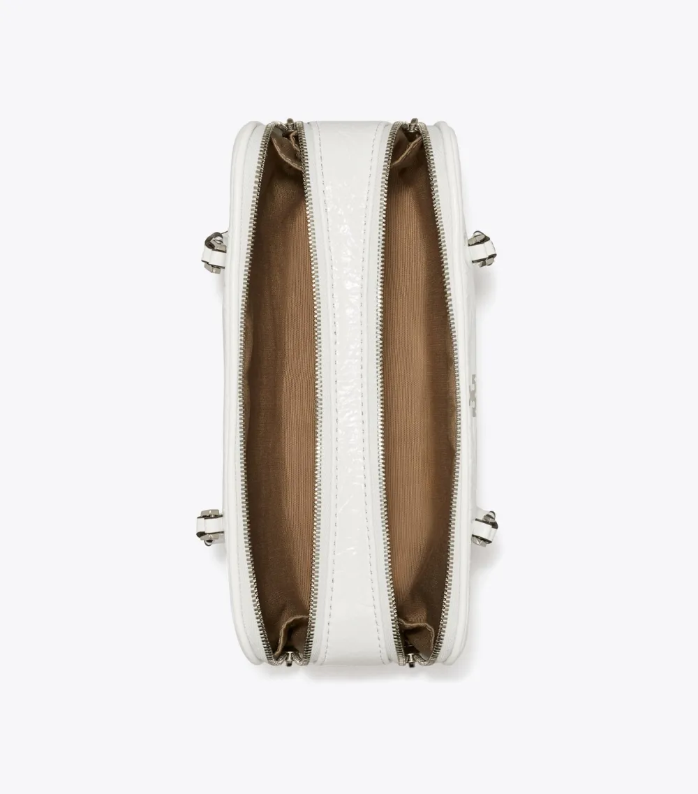 Mini Crinkle Leather Marshmallow Satchel