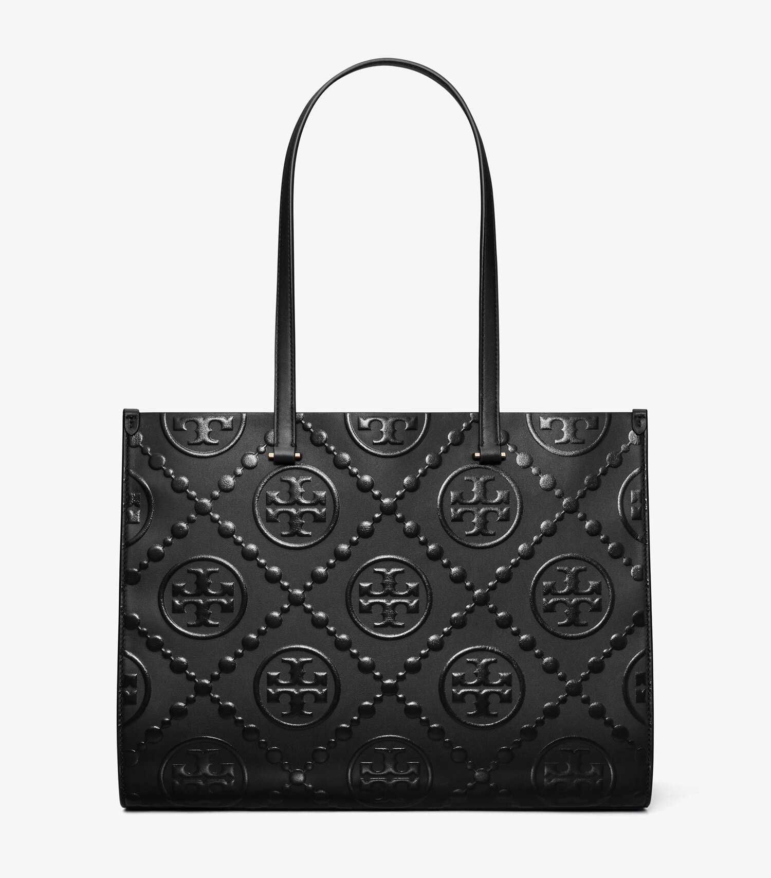 T Monogram Embossed Tote