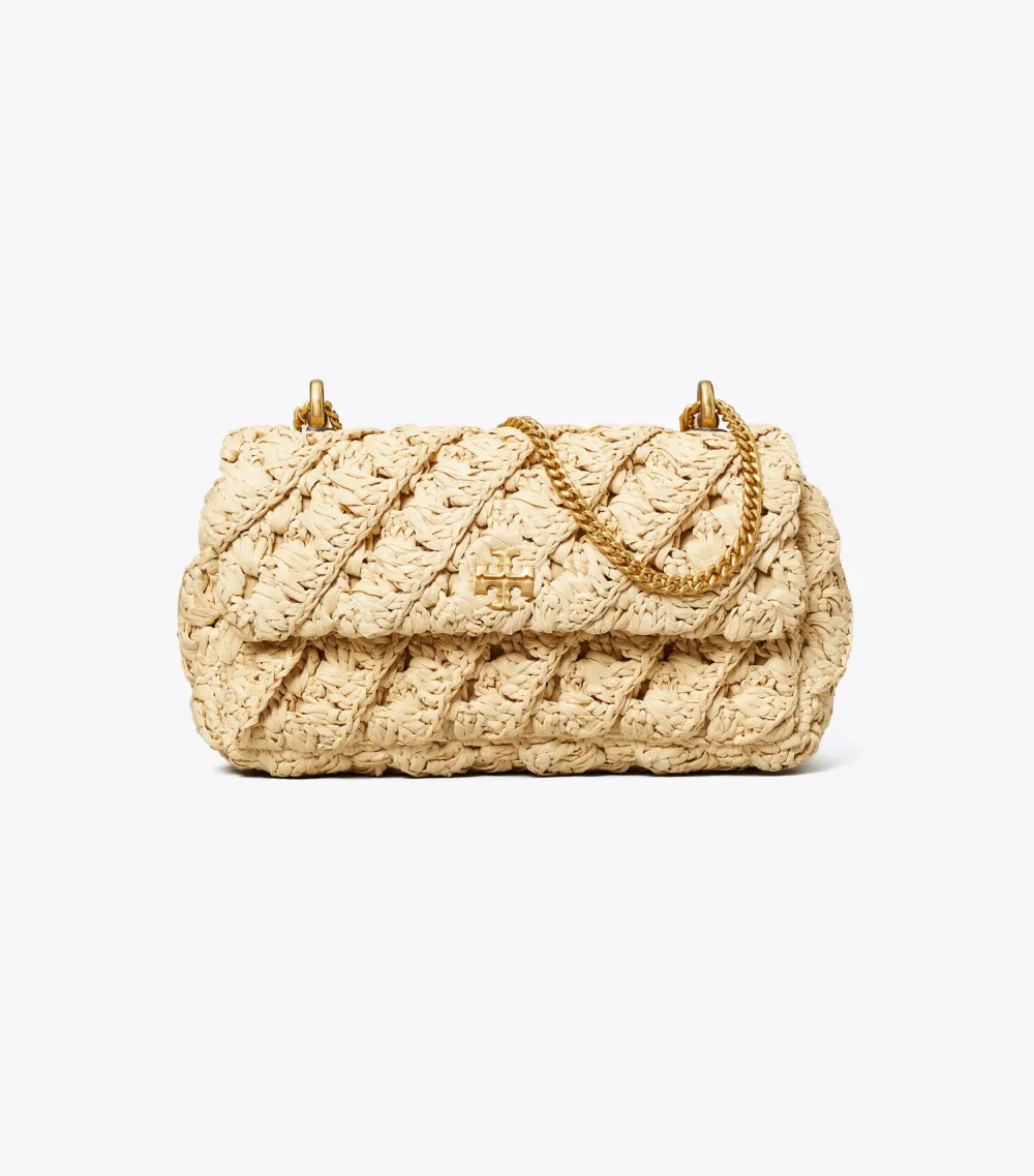 Mini Kira Woven Flap Bag