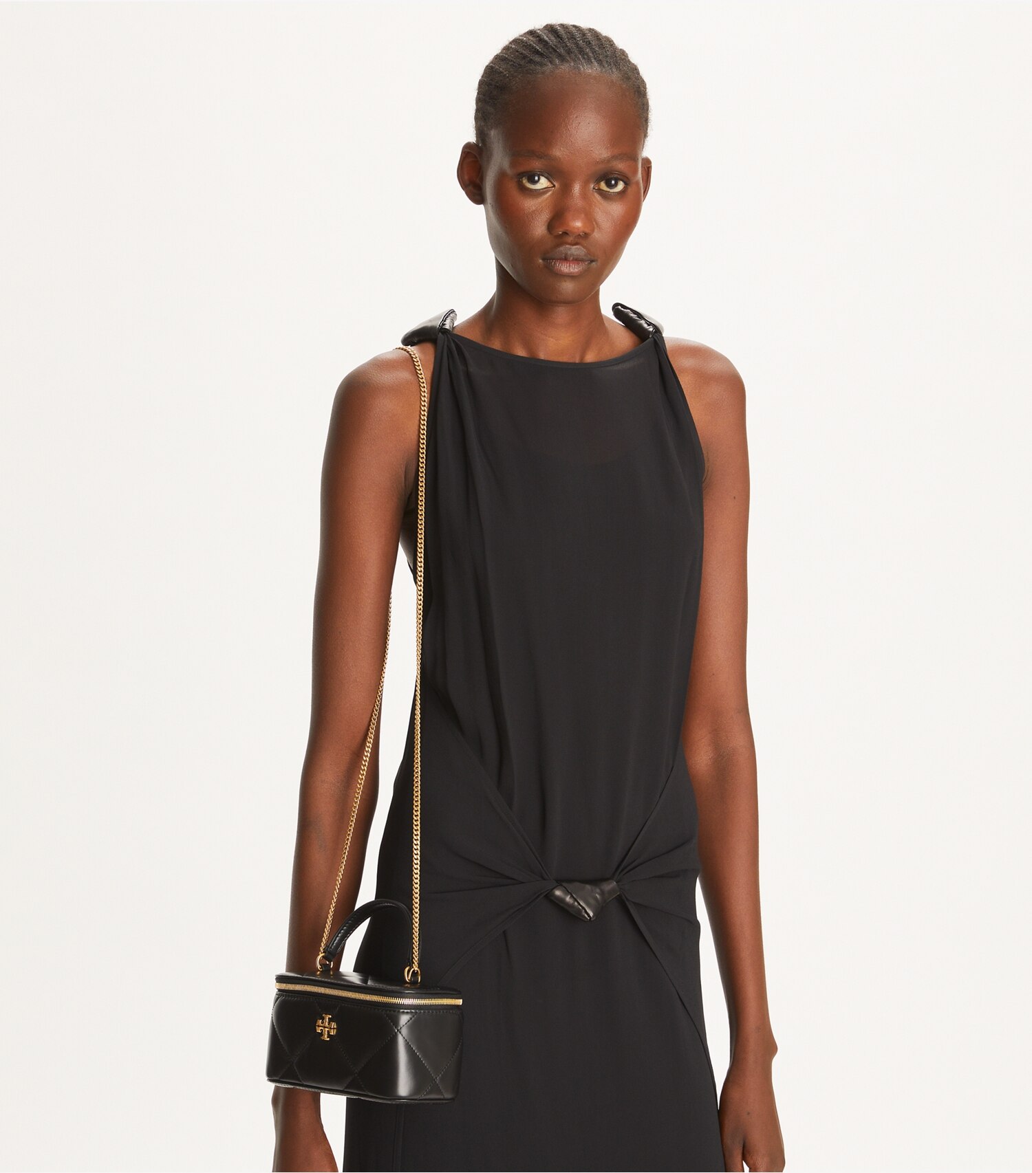 Kira Diamond Quilt Vanity Case