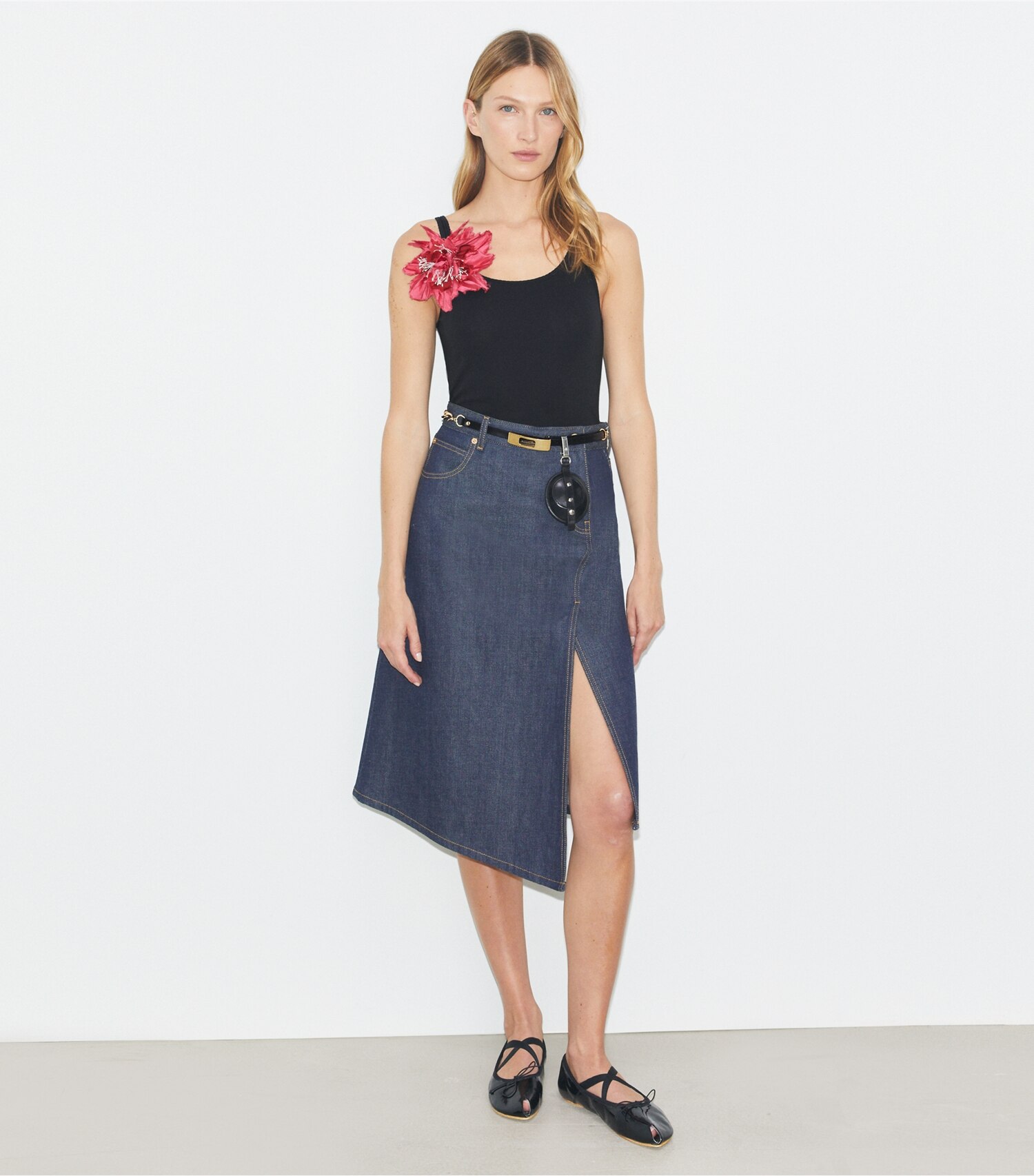 Cotton Denim Skirt