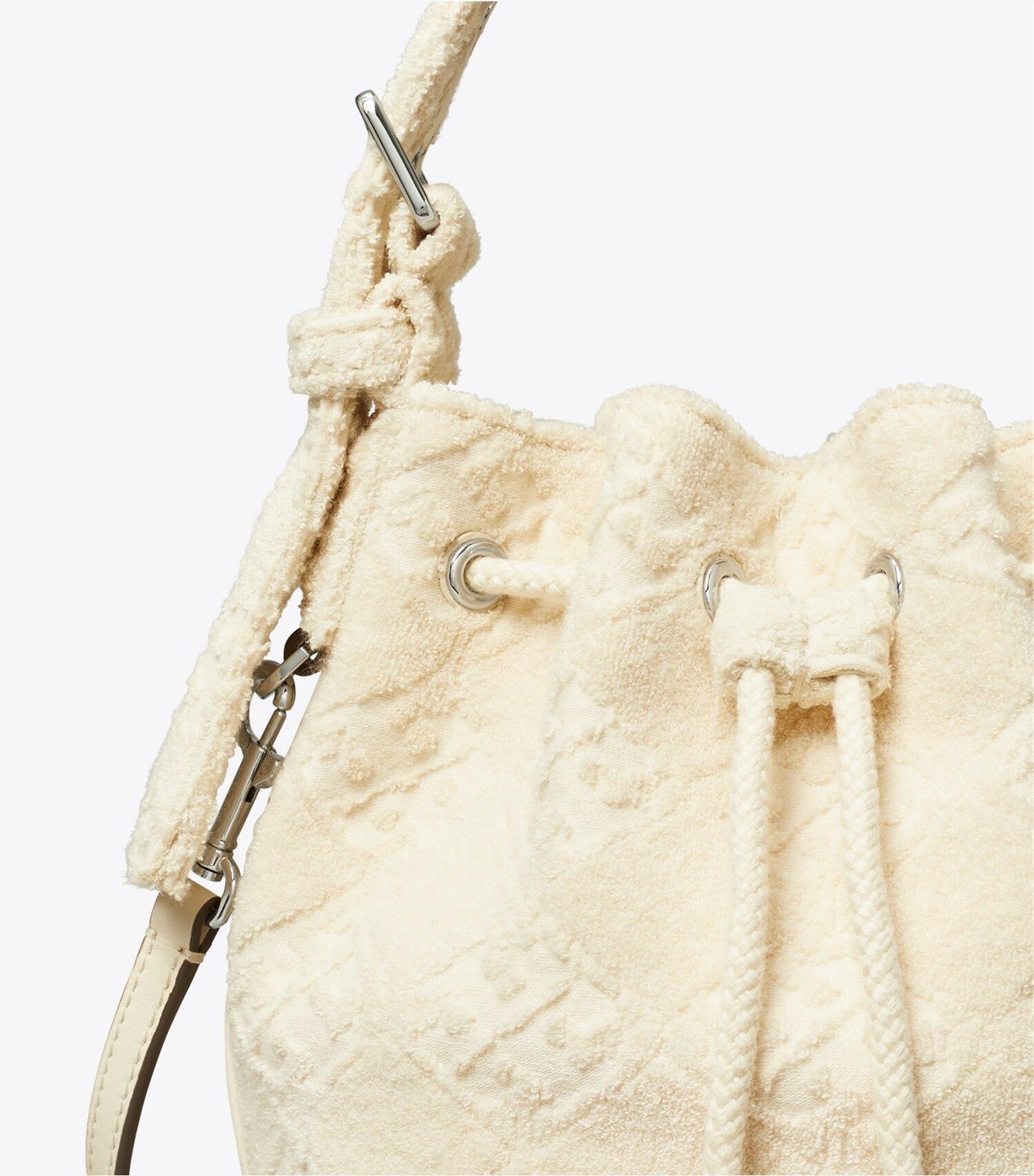 T Monogram Terry Mini Bucket Bag