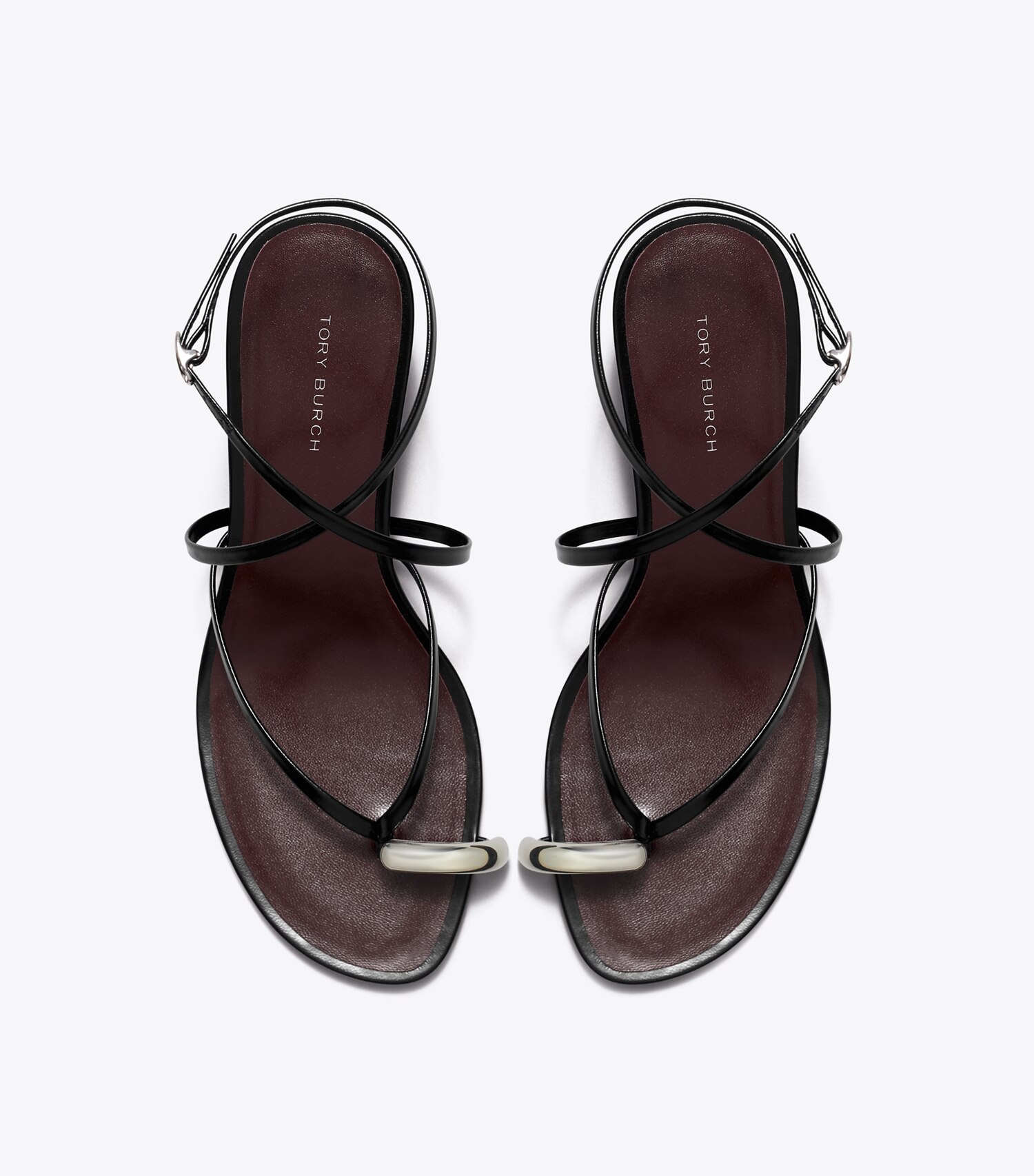 Pierced Multi-Strap Heeled Sandal