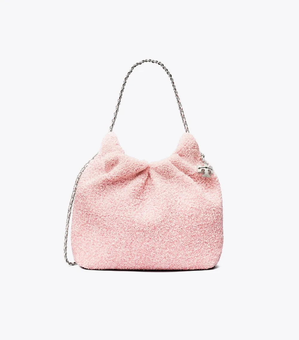 TB x BonBon Mini Fleming Embellished Hobo Bag