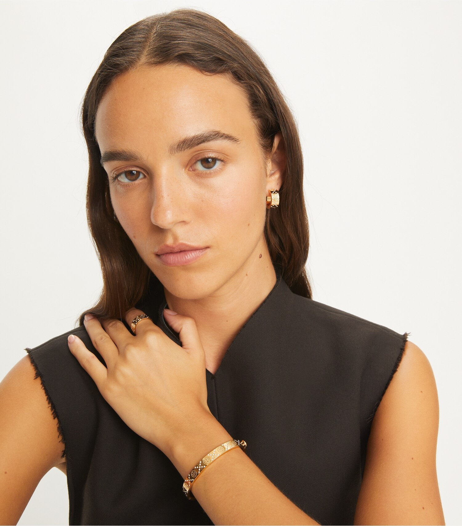 T Monogram Pavé Hinge Bracelet