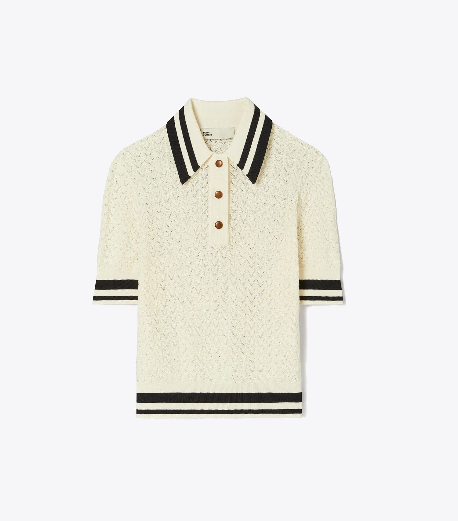 Cotton Pointelle Polo