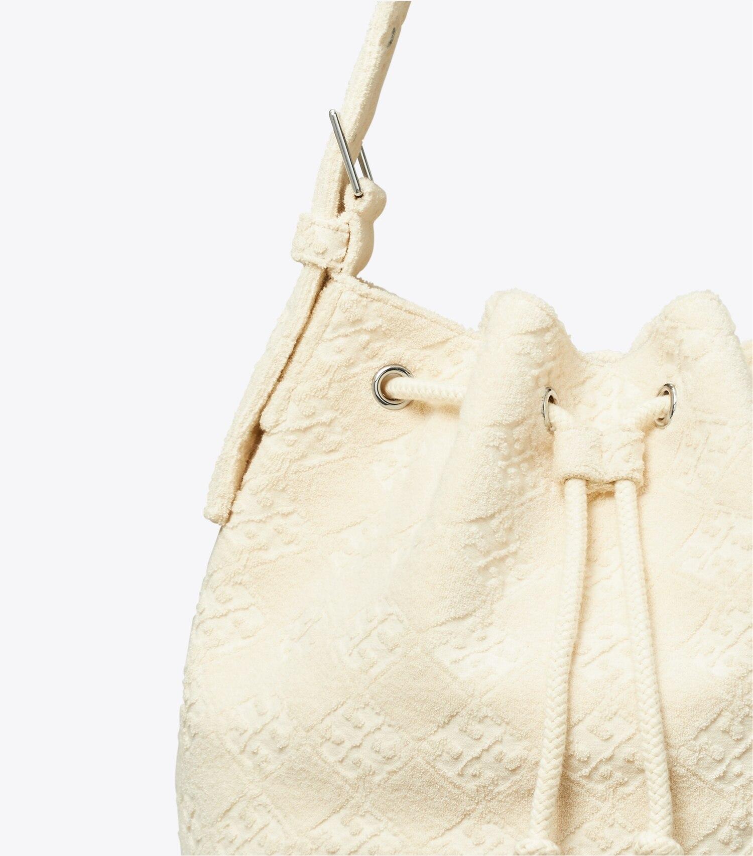 T Monogram Terry Oversized Bucket Bag