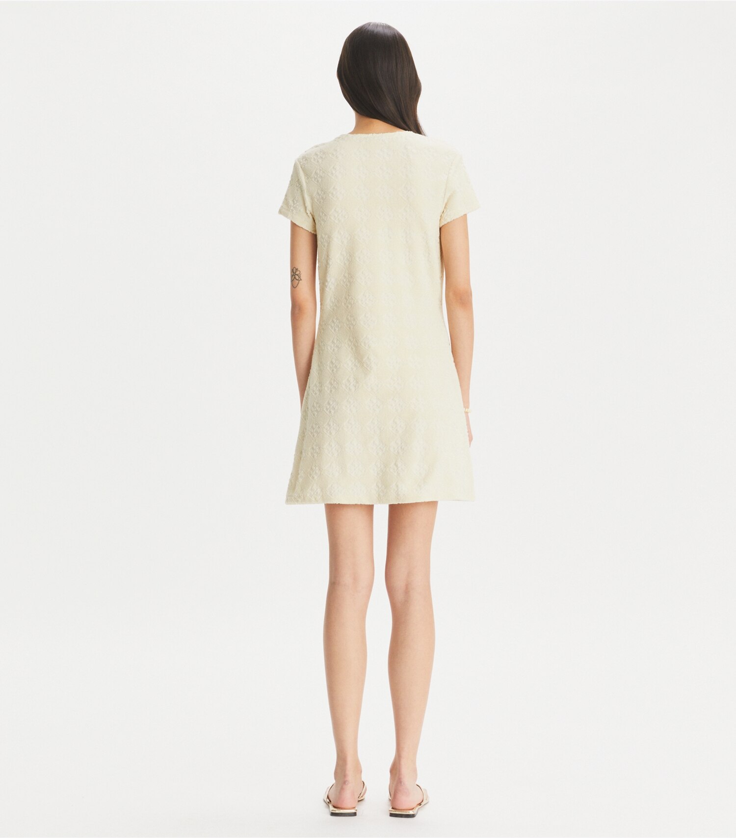 Terry Jacquard Logo Shirtdress