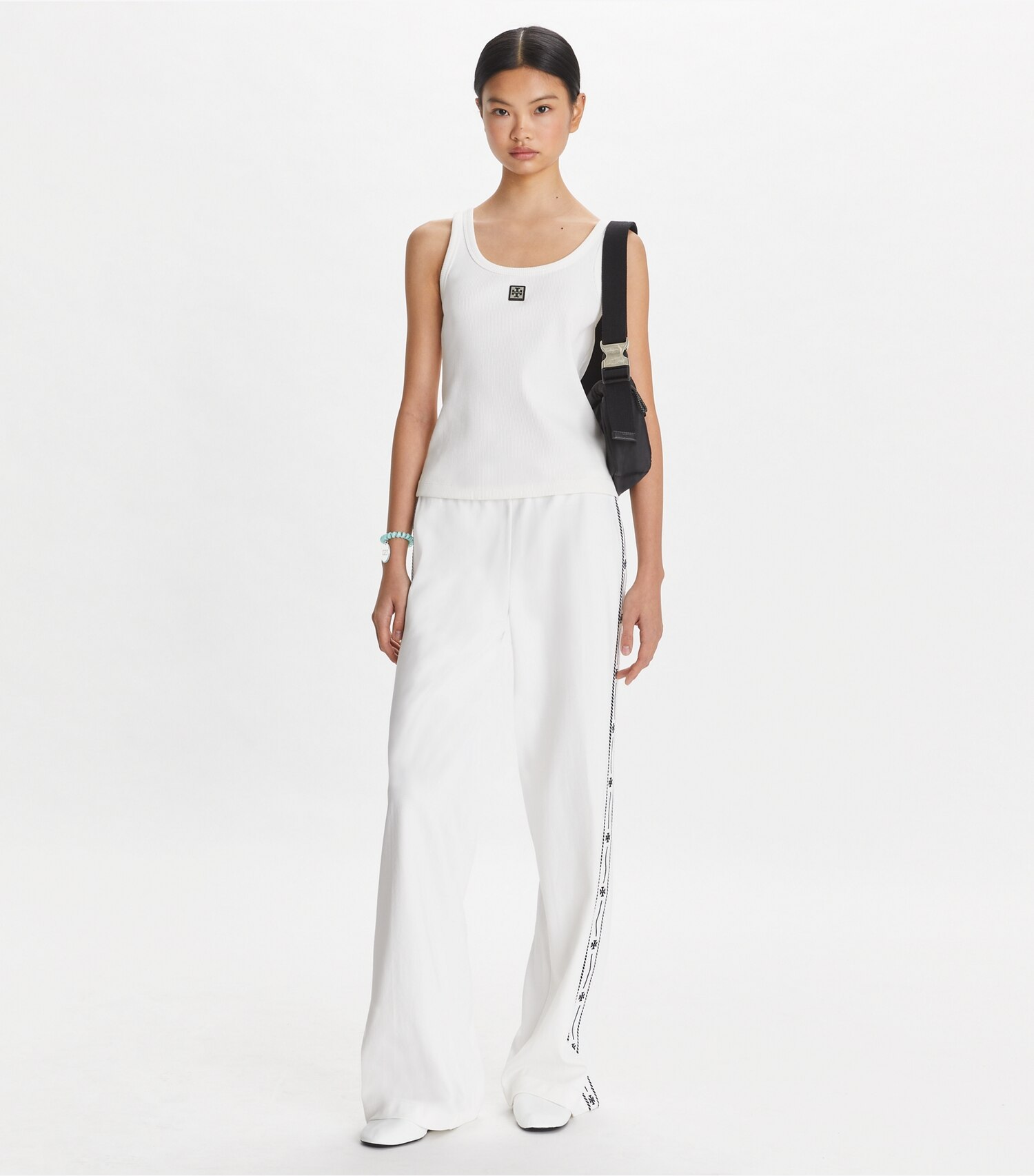 Embroidered Logo Nylon Track Pant