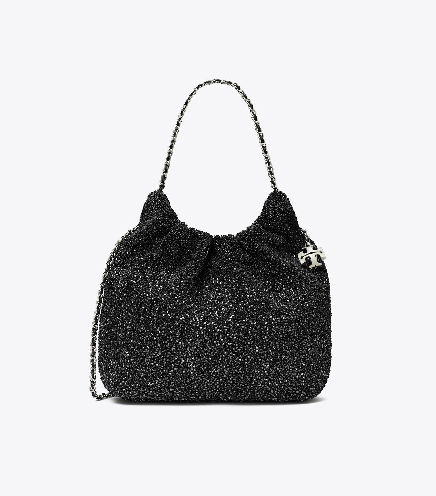 TB x BonBon Mini Fleming Embellished Hobo Bag