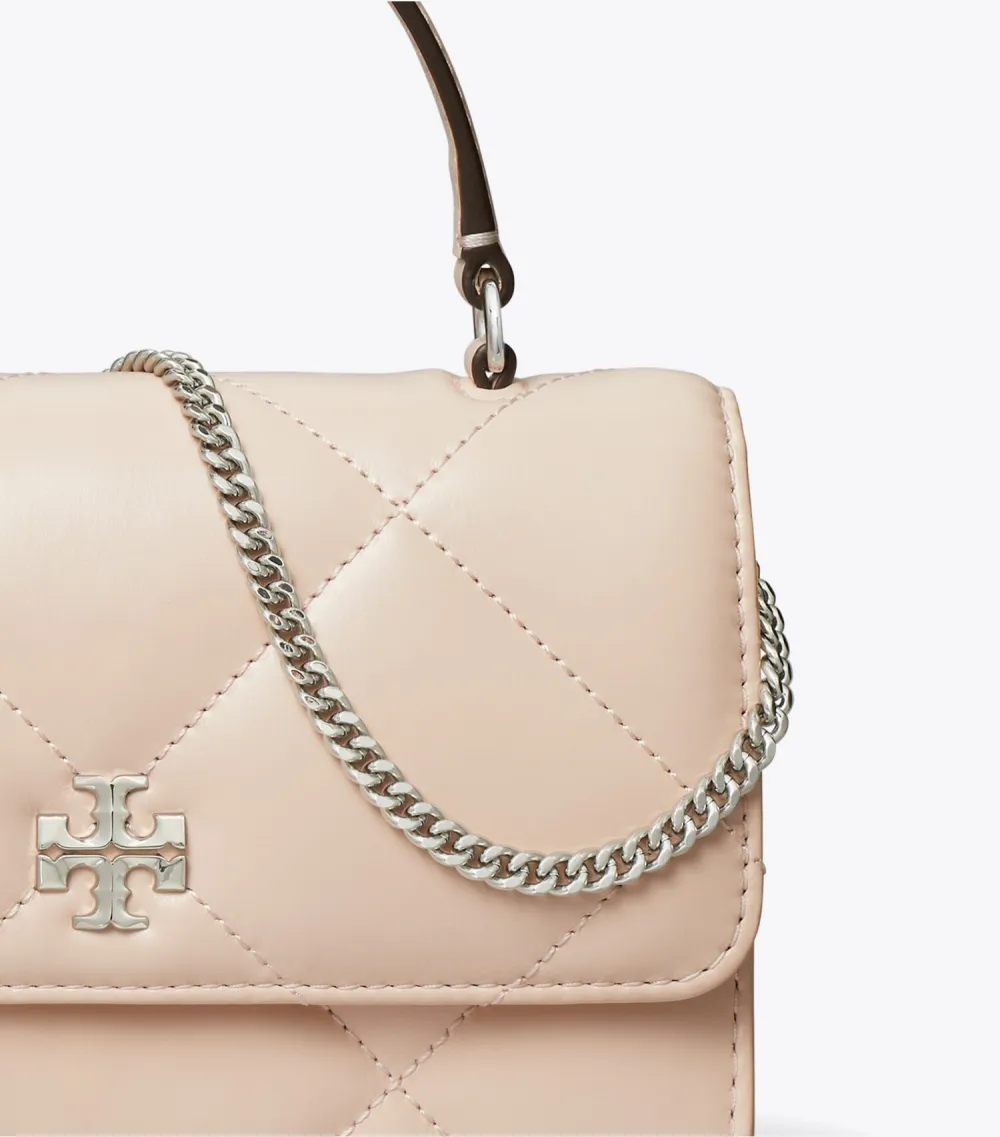 Mini Kira Diamond Quilt Top-Handle Crossbody