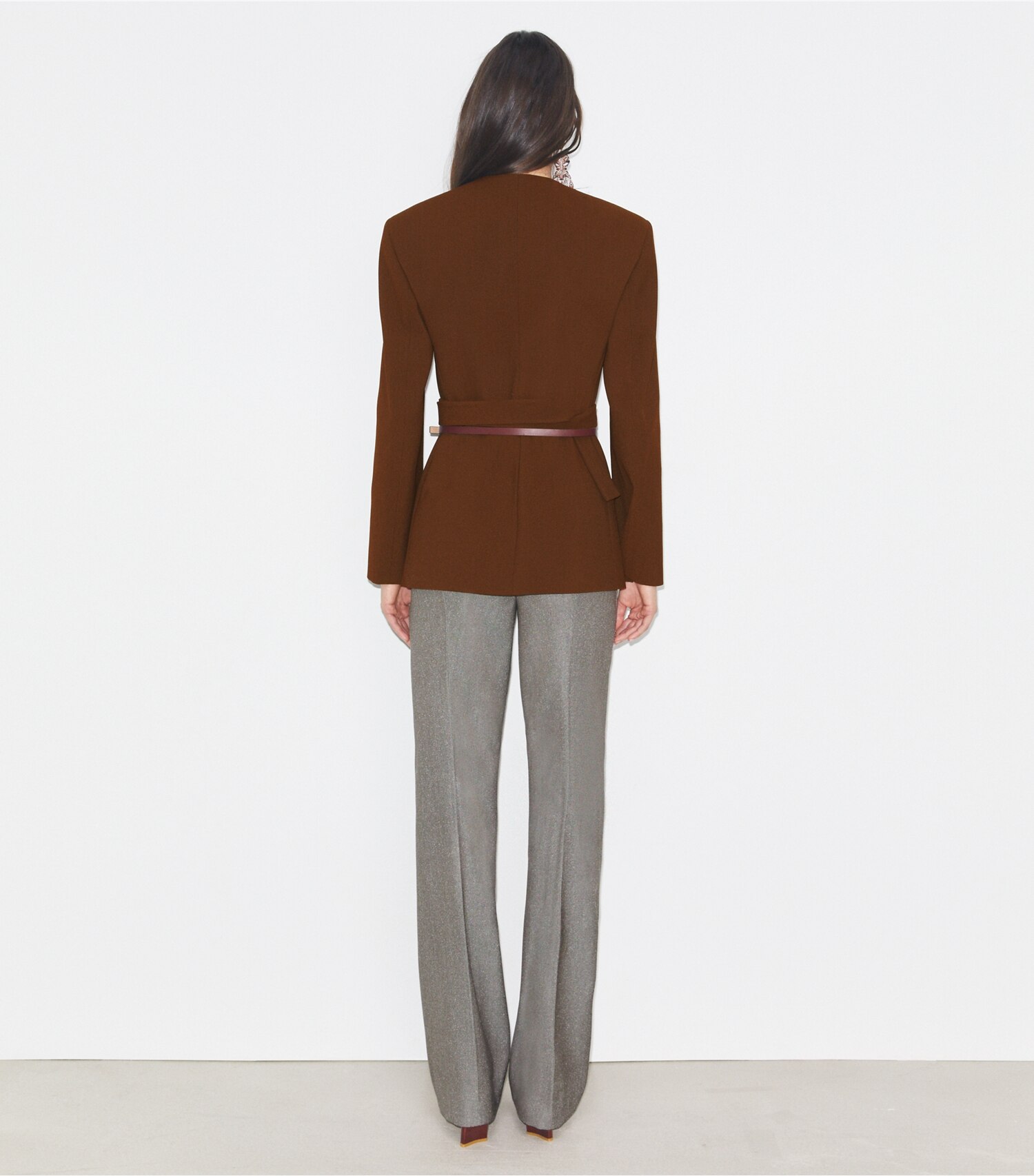 Asymmetrical Pique Wrap Jacket