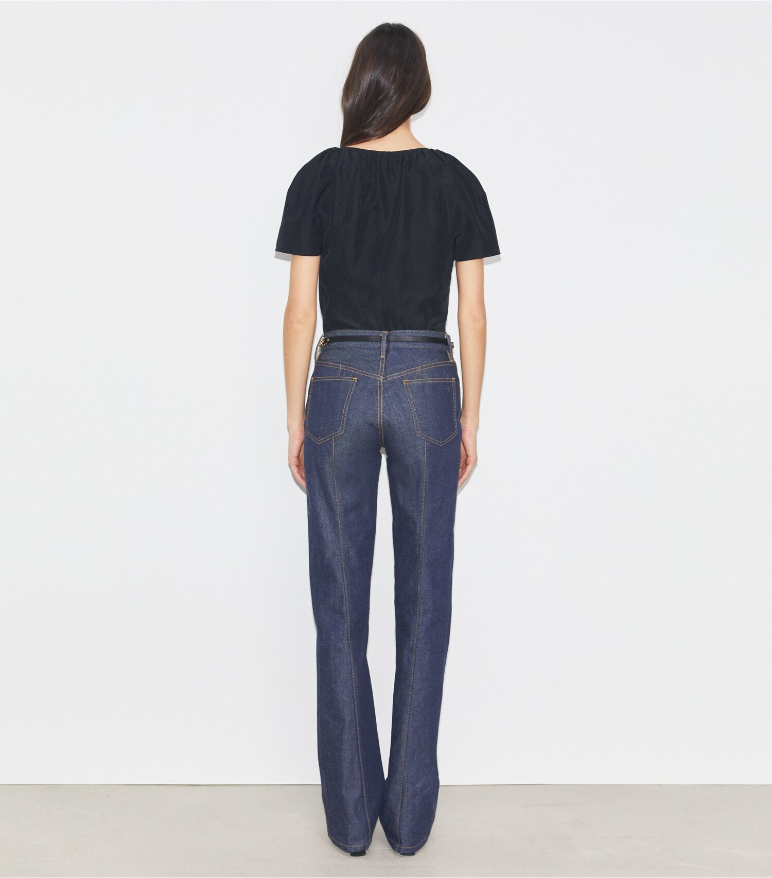 Balloon Sleeve Viscose Top