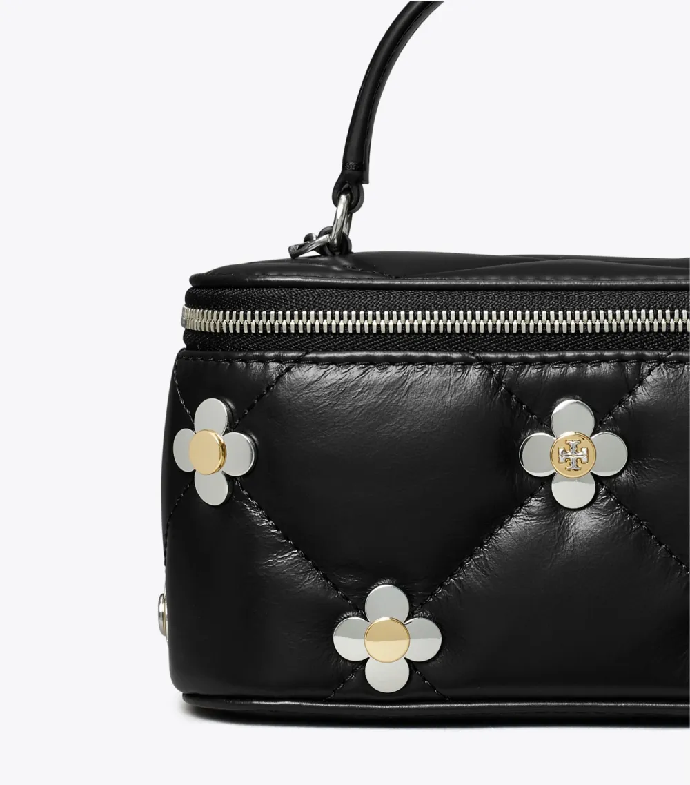 Kira Diamond Quilt Clover Vanity Case