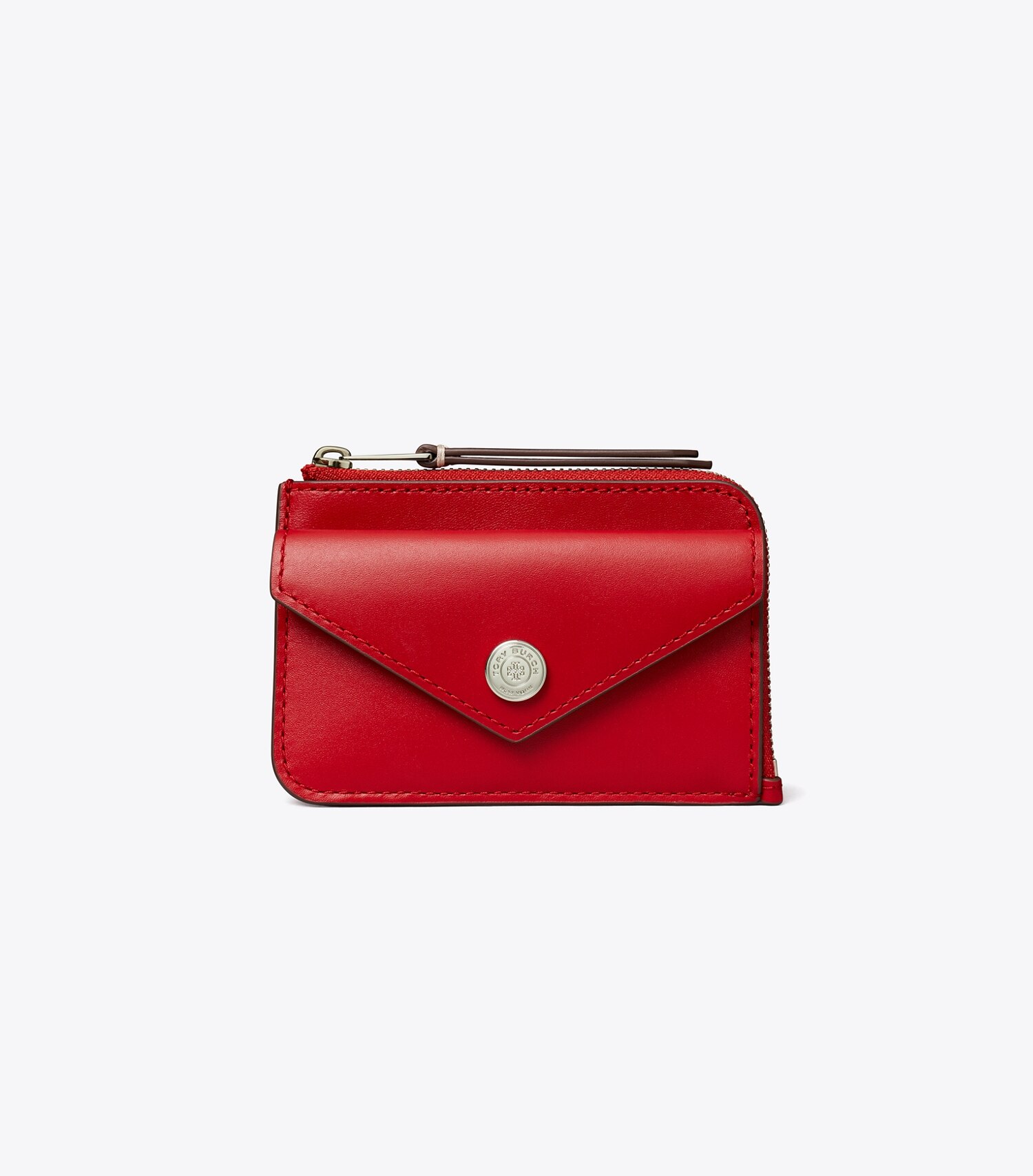 Leather Envelope Zip Card Case