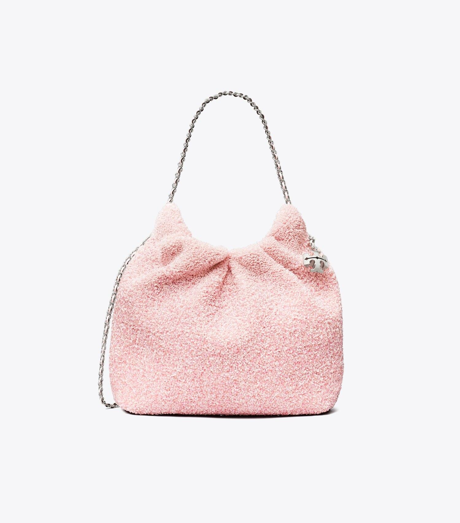 TB x BonBon Mini Fleming Embellished Hobo Bag