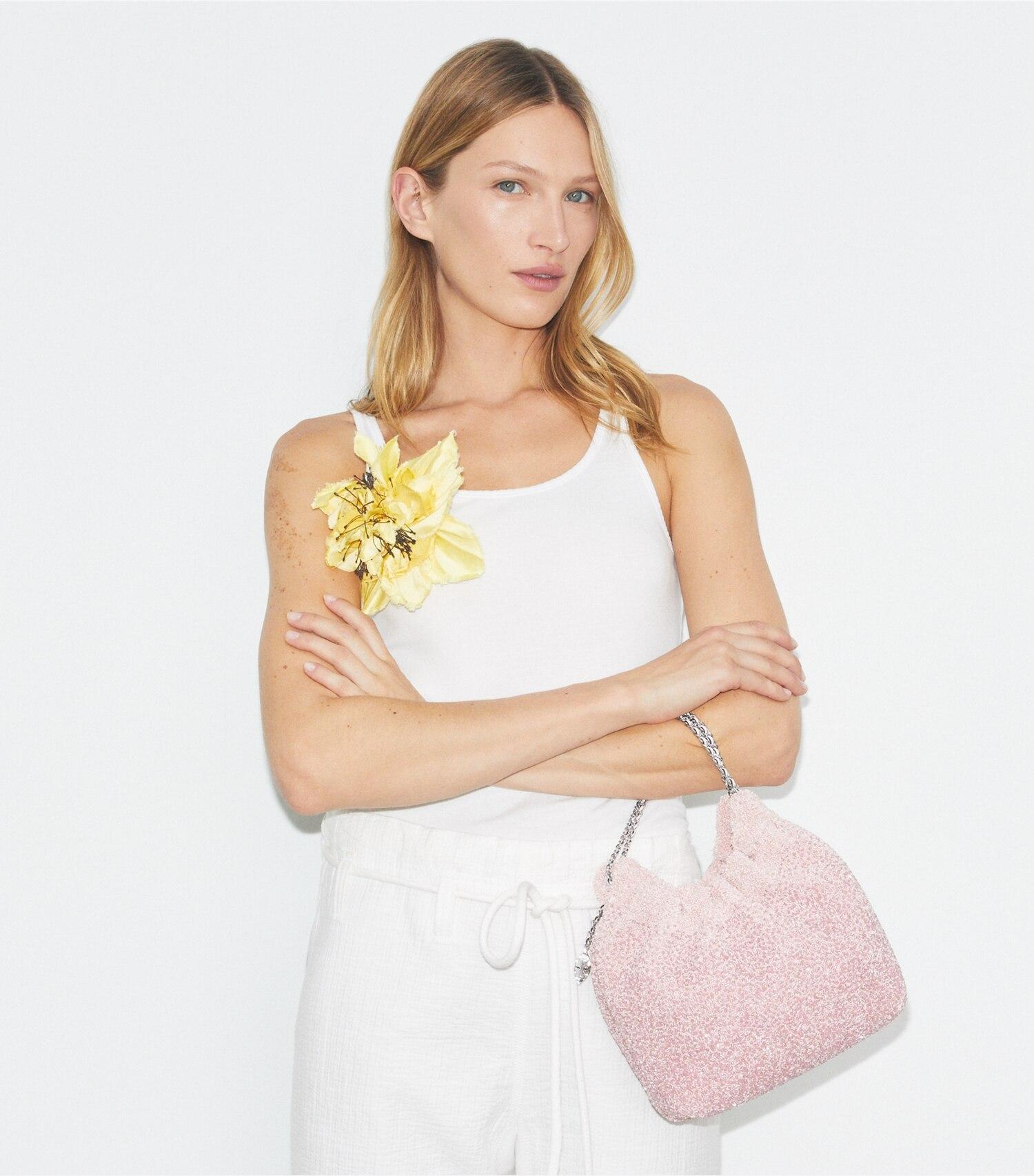 TB x BonBon Mini Fleming Embellished Hobo Bag