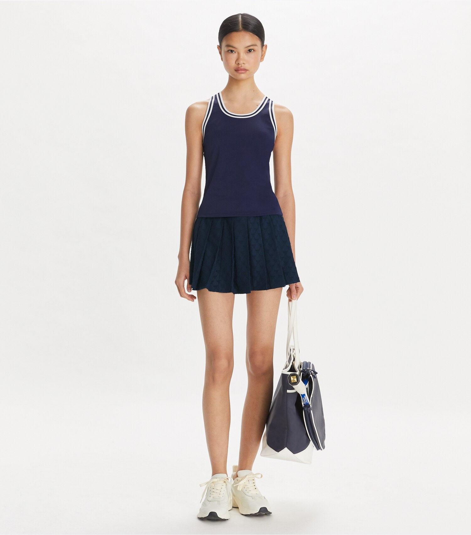 Terry Jacquard Mini Tennis Skirt